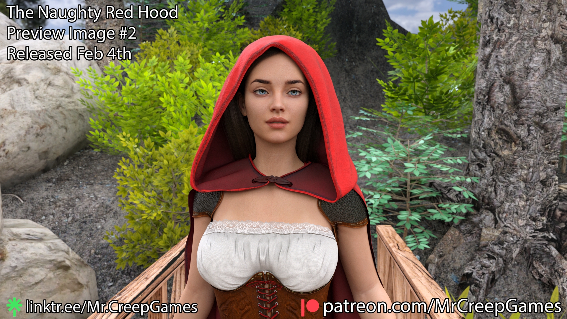 The Naughty Red Hood Preview #2  3d Porn 3d Girl Nsfw 3dnsfw Sexy Hot Nude Big boobs Pinup Pose Cute Teen