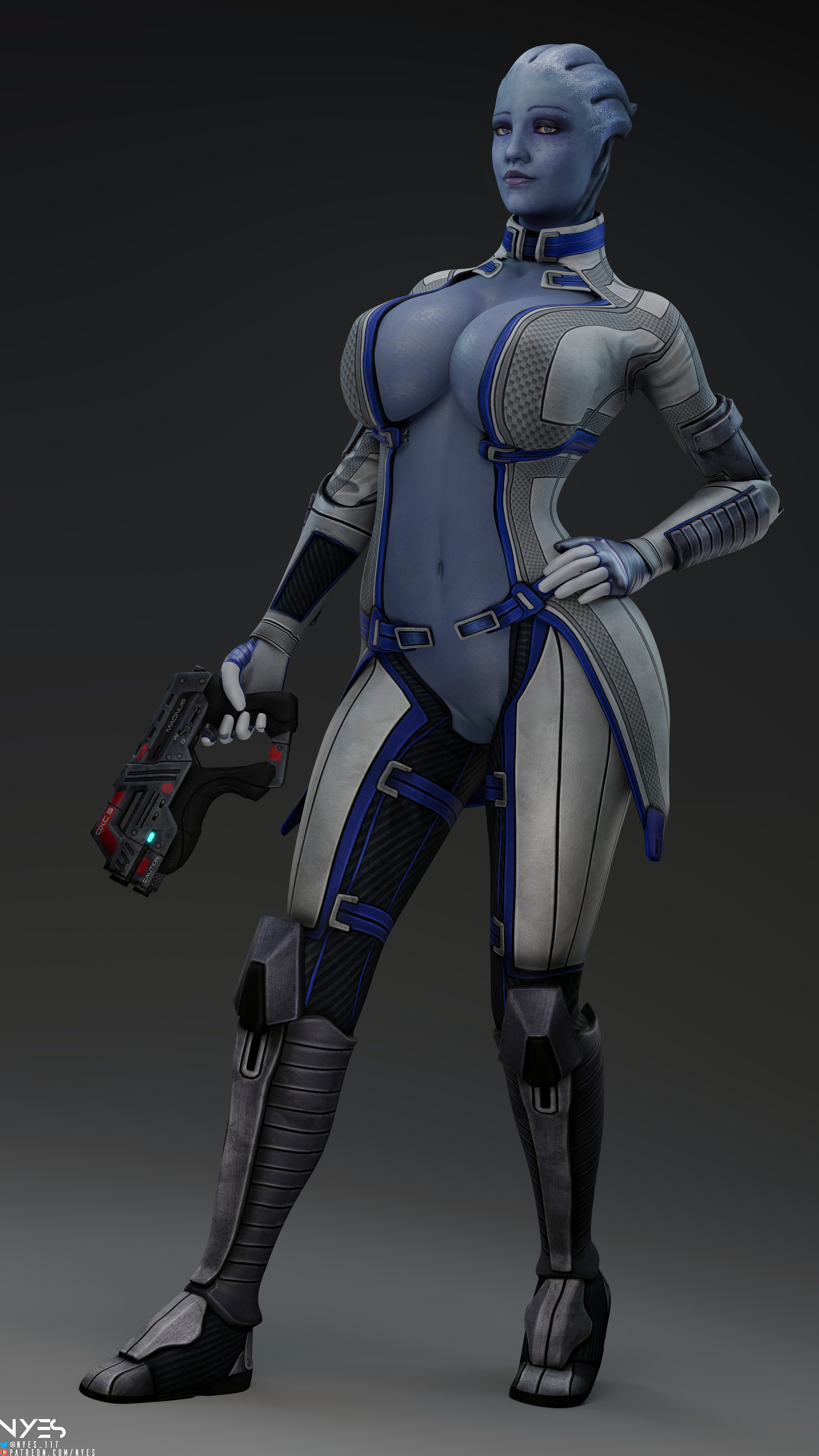 Liara (8K) Liara Asari (mass Effect) Mass Effect Partially_clothed Big Tits Pussy Pinup