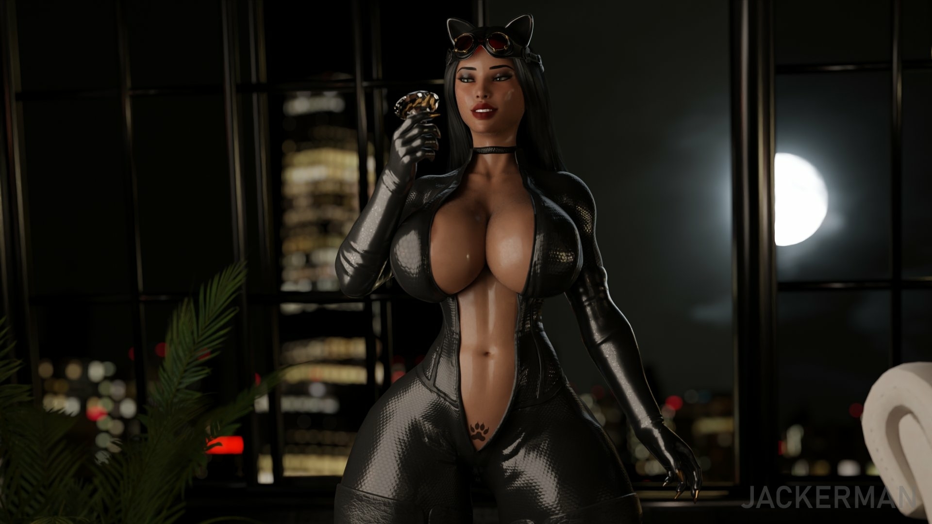 Saddling Selina Selina Kyle Black Cat Boobs Natural Boobs Big Tits Tits Sexy Horny Face Horny 3d Porn