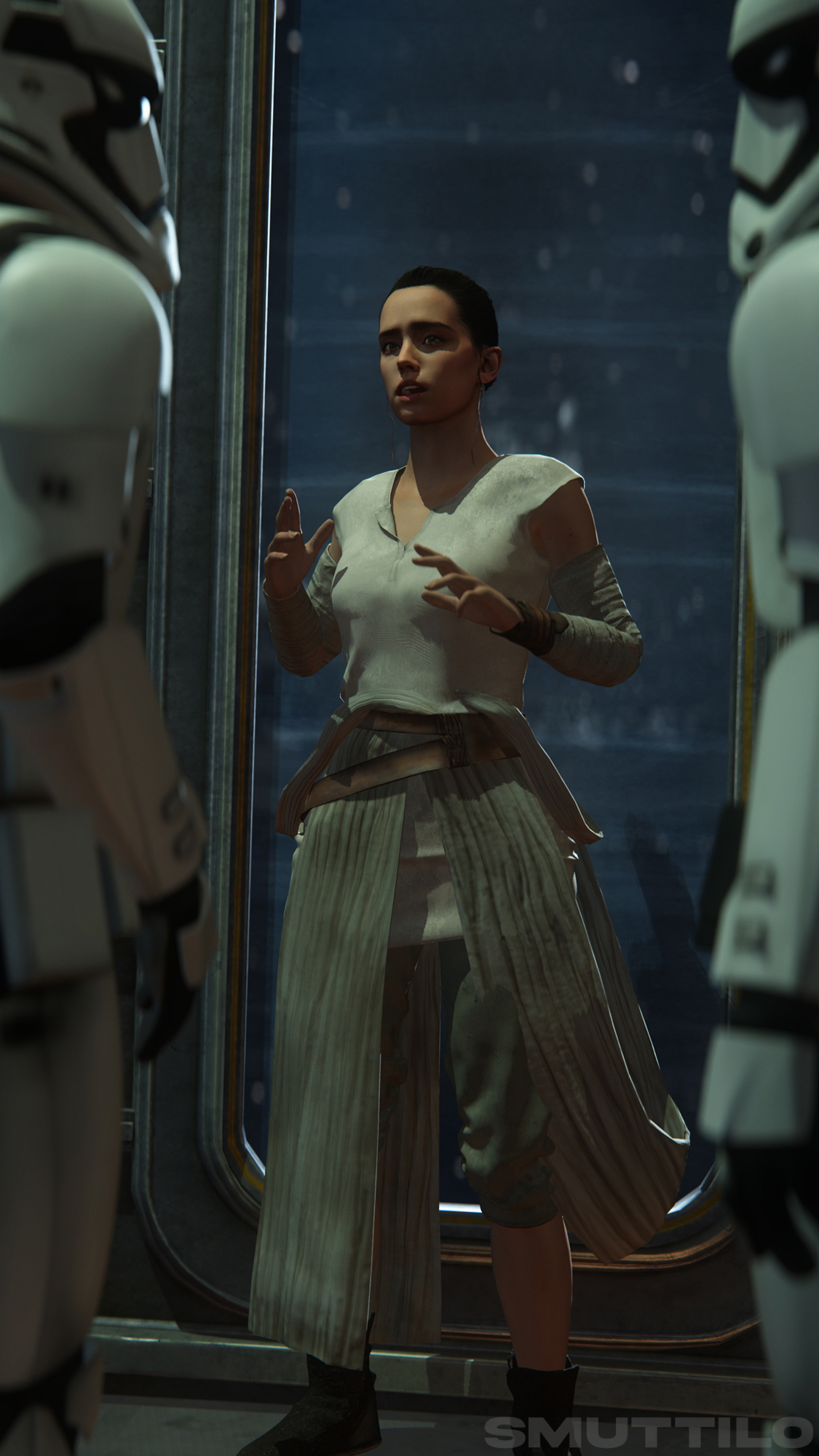 Rey gets cornered Rey Starwars Cornered Blowjob Blowbang Stripping Source Filmmaker Gangbang