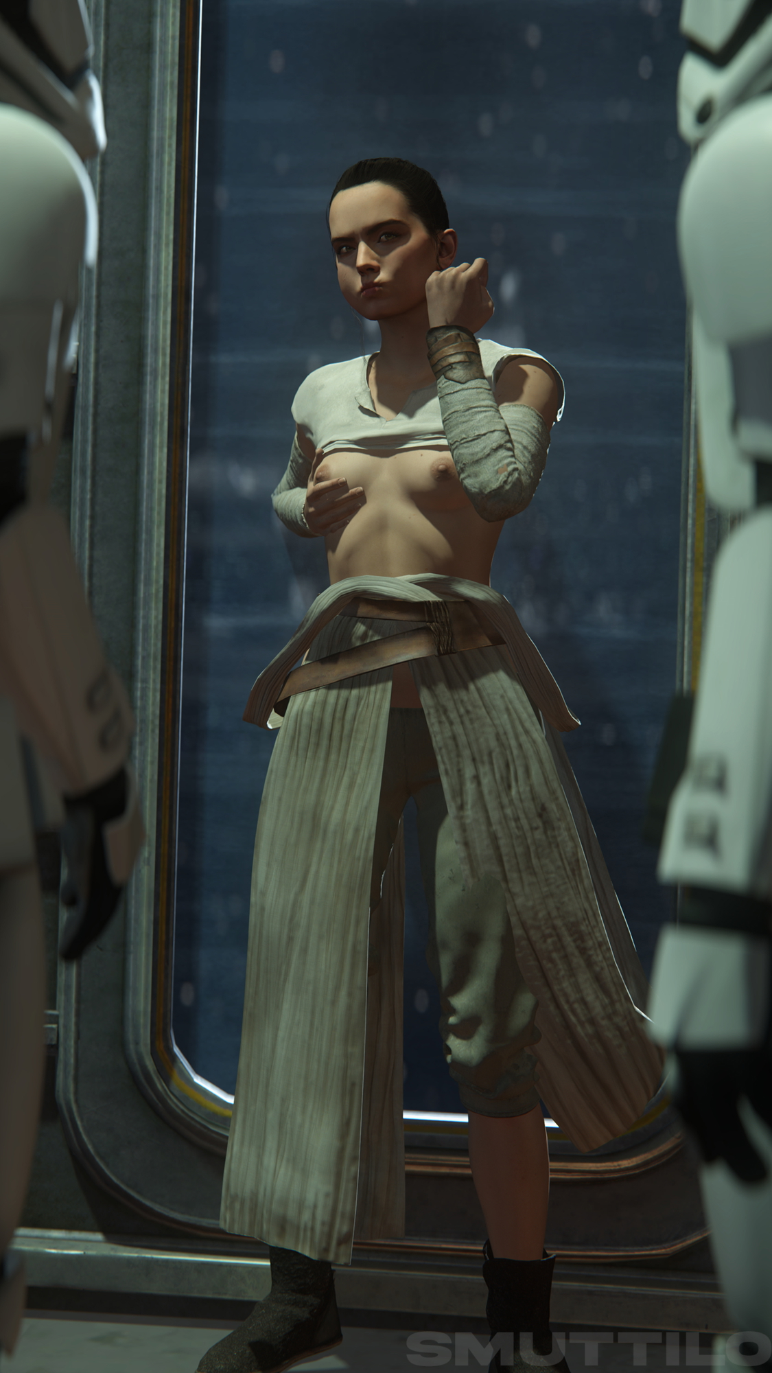 Rey gets cornered Rey Starwars Cornered Blowjob Blowbang Stripping Source Filmmaker Gangbang 2