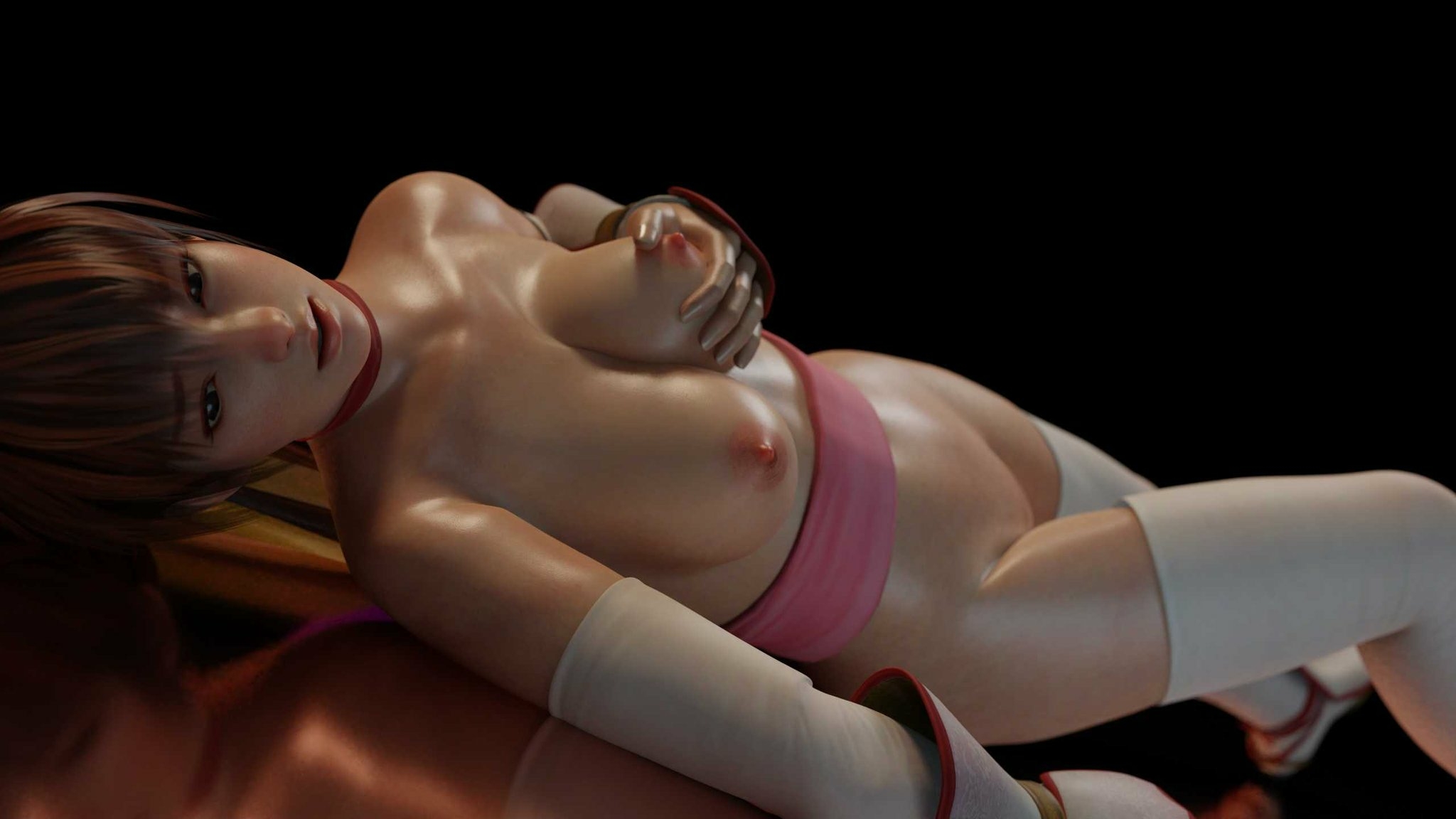 Lewdified Kasumi Poster. Kasumi Dead Or Alive Nipples Fully Naked Boobs Tits Sexy Horny Face Horny 3d Porn