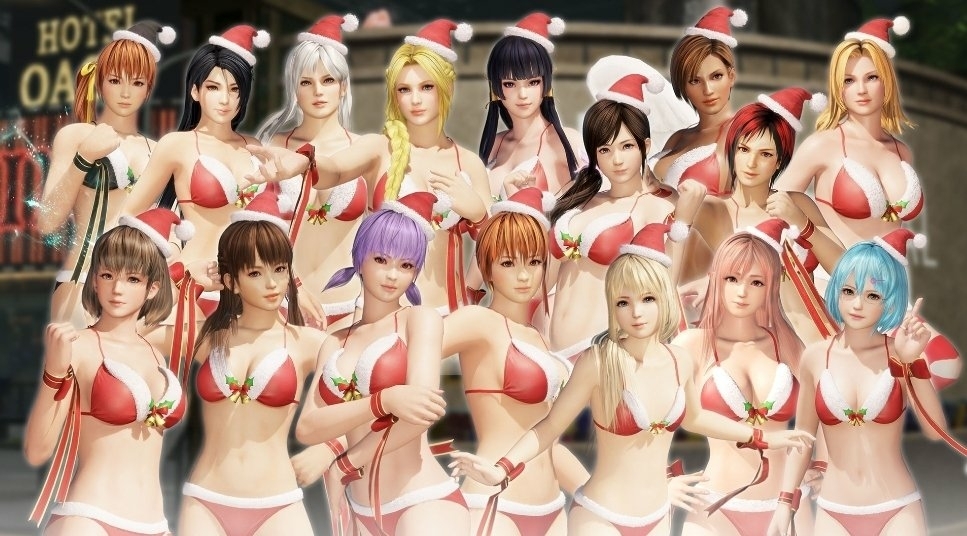 Remakes Santa Costume DLC Kasumi Mai Shiranui Ayane Tina Armstrong Momiji Dead Or Alive Boobs Tits Sexy Horny Face Horny 3d Porn 2