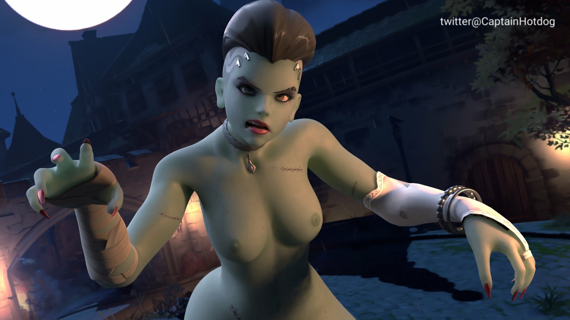 Here comes the Bride. Sombra Overwatch Nipples Naked Fully Naked Boobs Tits Ass Lingerie Sexy Horny Face Horny 3d Porn