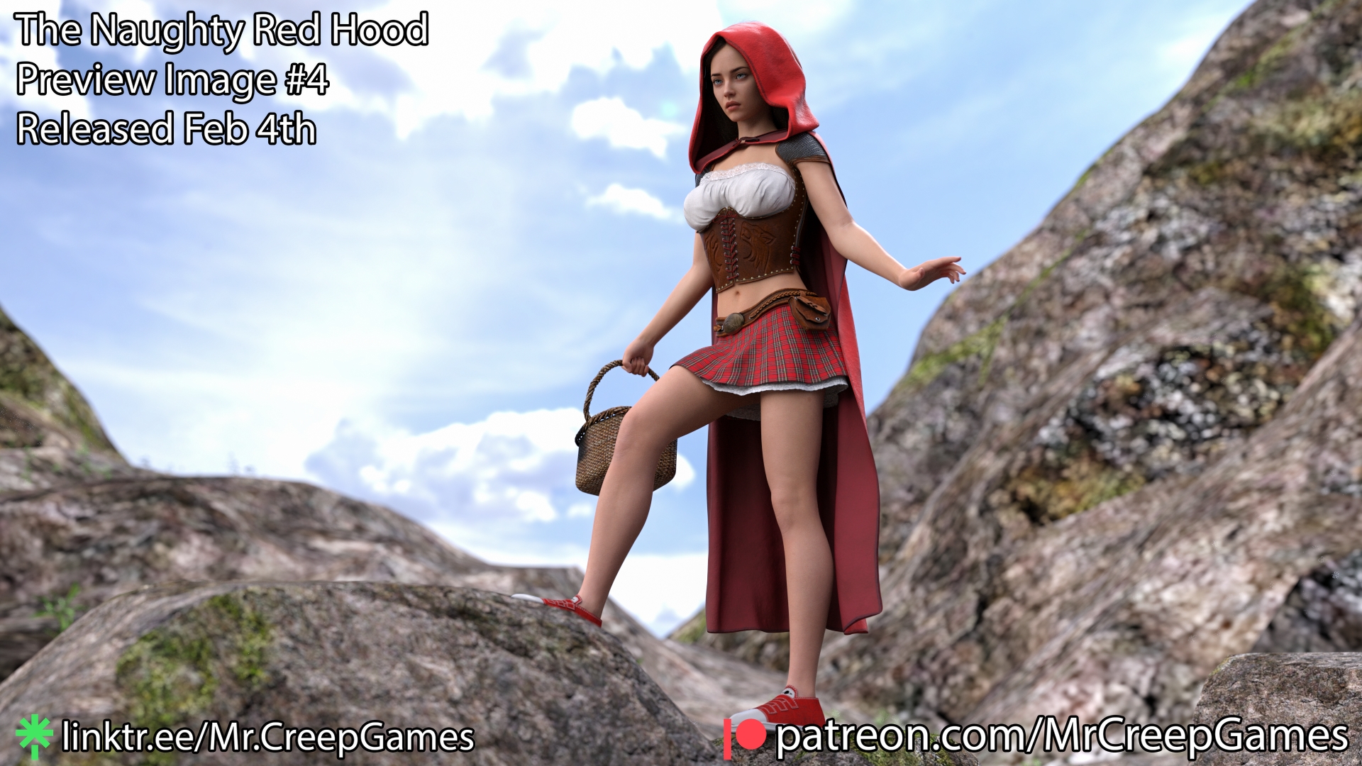 The Naughty Red Hood Preview #4  3d Porn 3d Girl Nsfw 3dnsfw Sexy Hot Nude Big boobs Pinup Pose Cute Teen