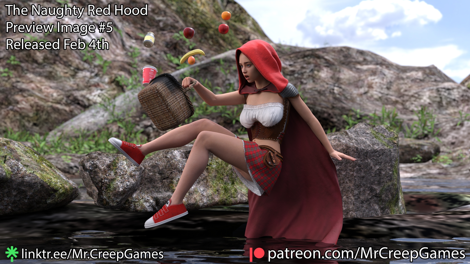 The Naughty Red Hood Preview #5  3d Porn 3d Girl Nsfw 3dnsfw Sexy Hot Nude Big boobs Pinup Pose Cute Teen