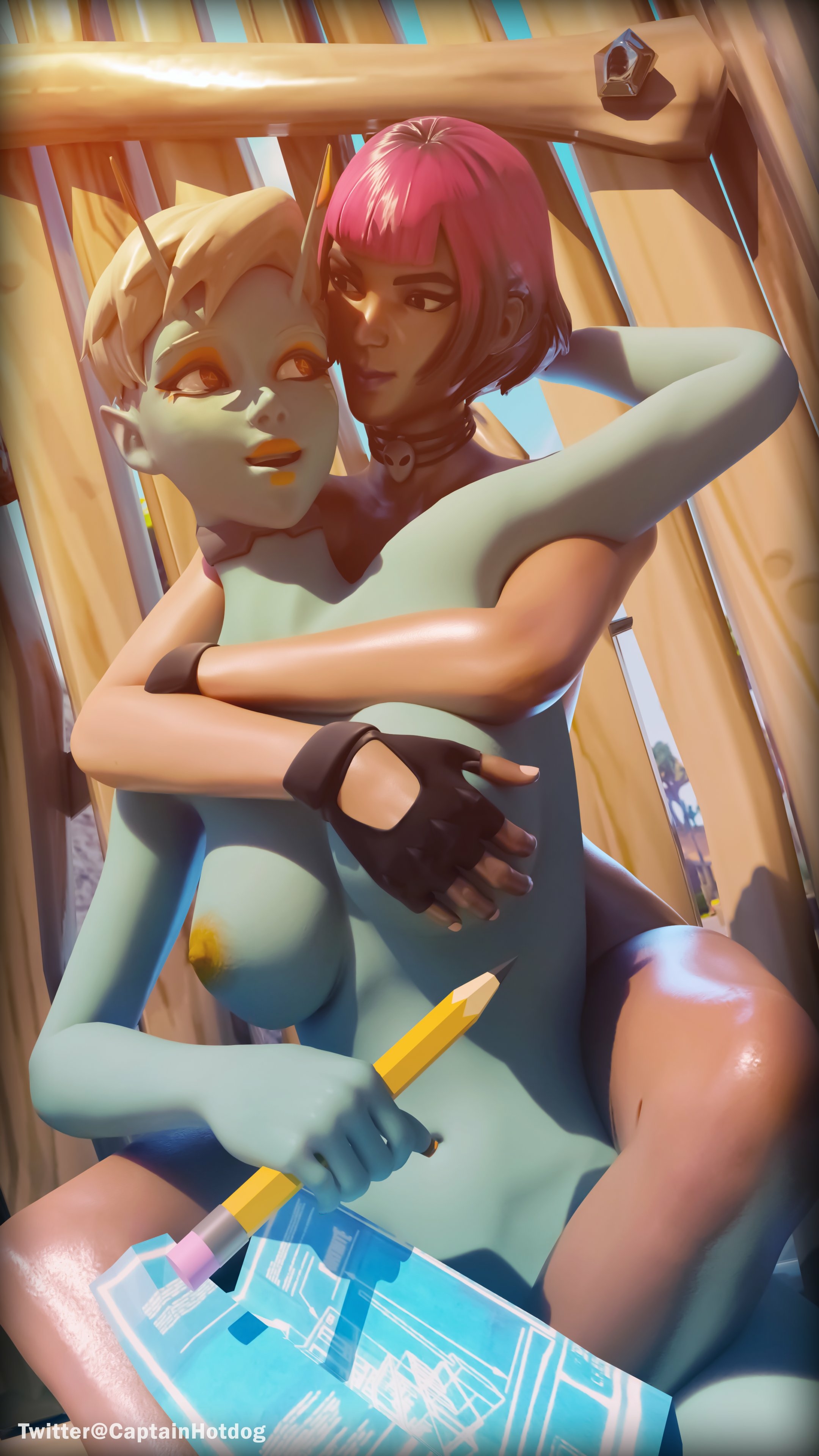 Sunny finds an alien behind cover. Sunny Joey Fortnite Pussy Nipples Boobs Tits Ass Sexy Horny Face Horny 3d Porn