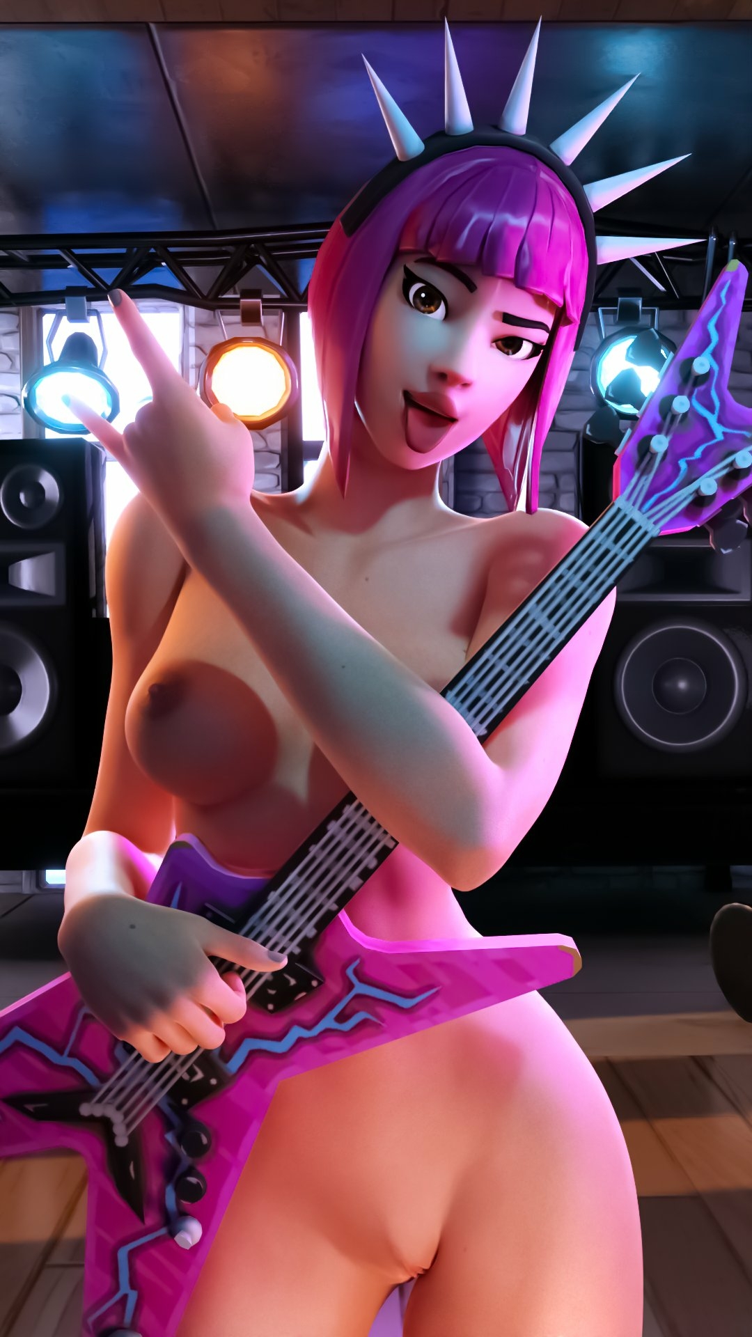 Power Chord Power Chord (Fortnite) Fortnite Nipples Boobs Tits Ass Sexy Horny Face Horny 3d Porn