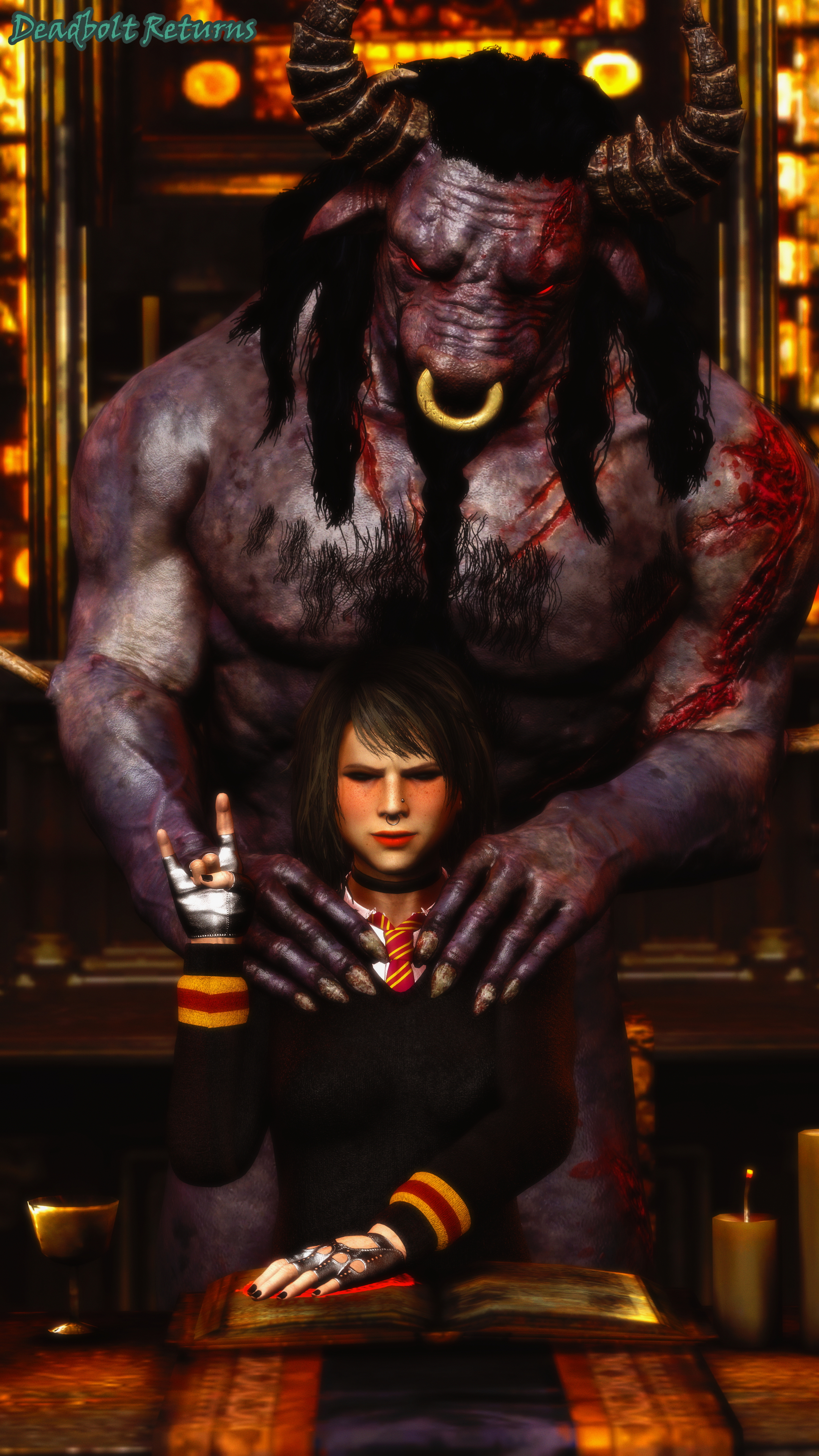 Heather Morrison Summons the Mighty Minotaur Dead By Daylight Minotaur Heather Morrison Sfm Source Filmmaker 3d Porn 3dnsfw Rule34 Rule 34 Nsfw Sextape In Hell