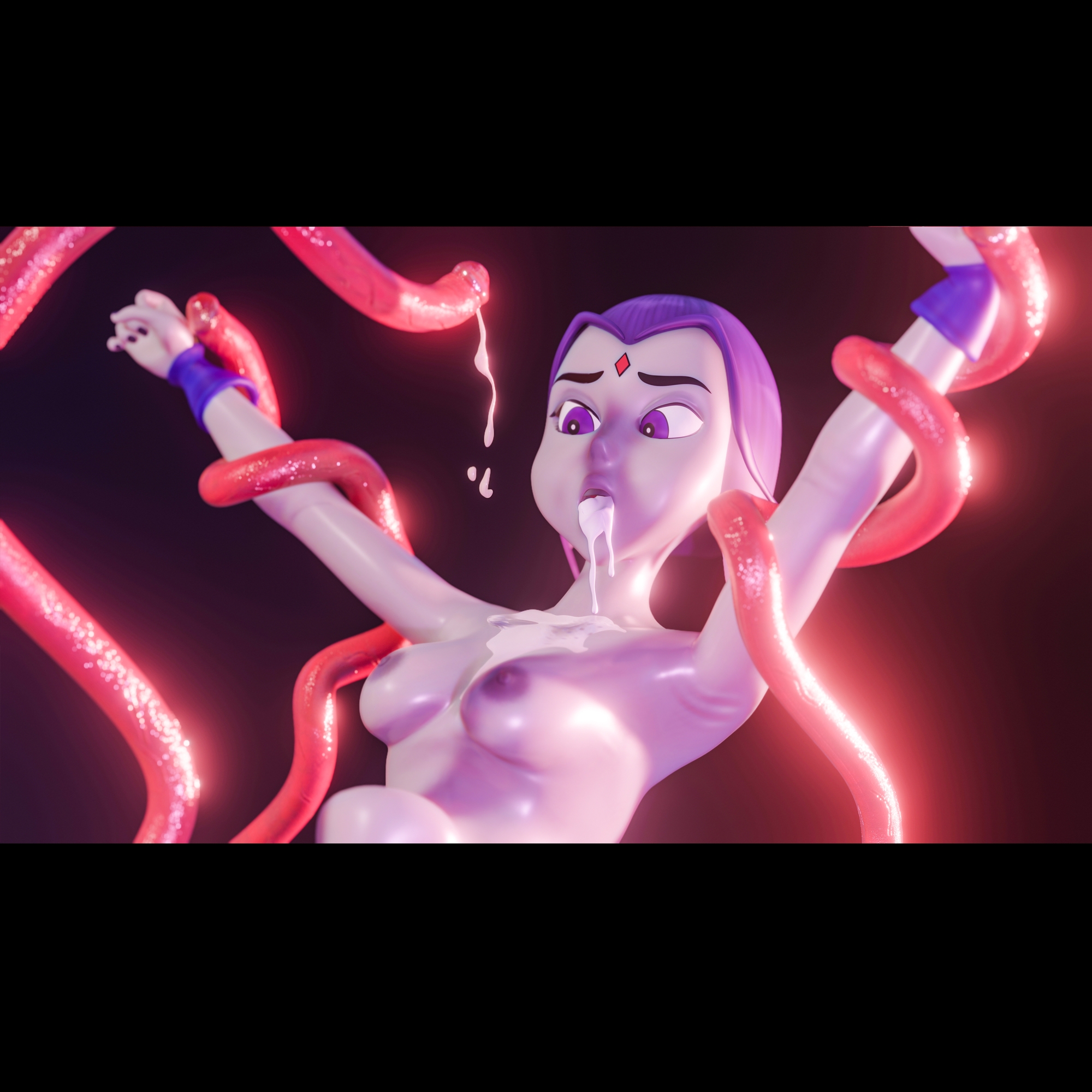 Raven tentacled Raven (teen Titans) Tentacles Cum Cum Inflation All The Way Through 25