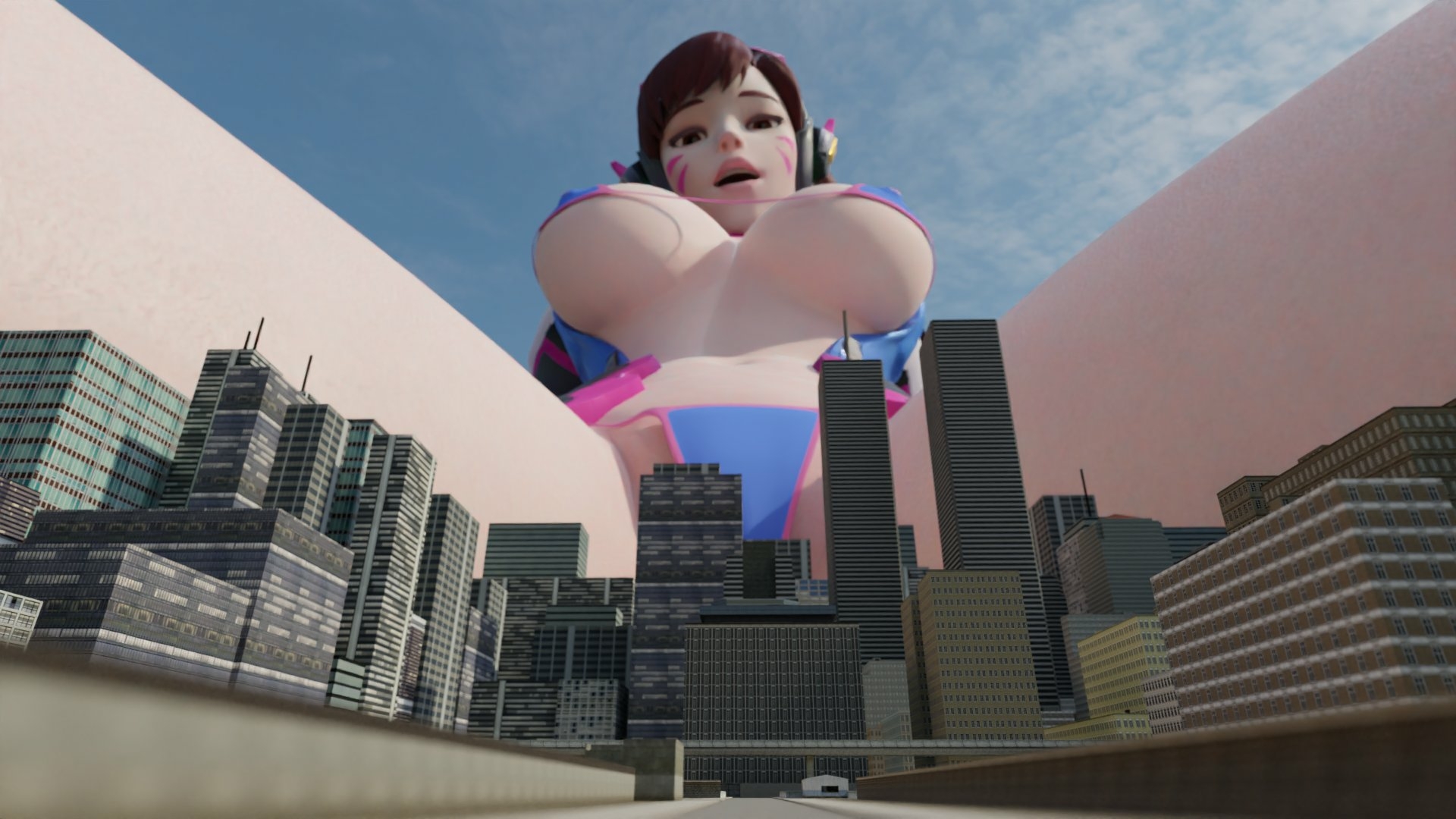 giant DVa Dva (overwatch) Overwatch Naked Fully Naked Panties Nipples Lingerie Boobs Big boobs Big Tits Ass Sexy Horny Face Horny 3d Porn