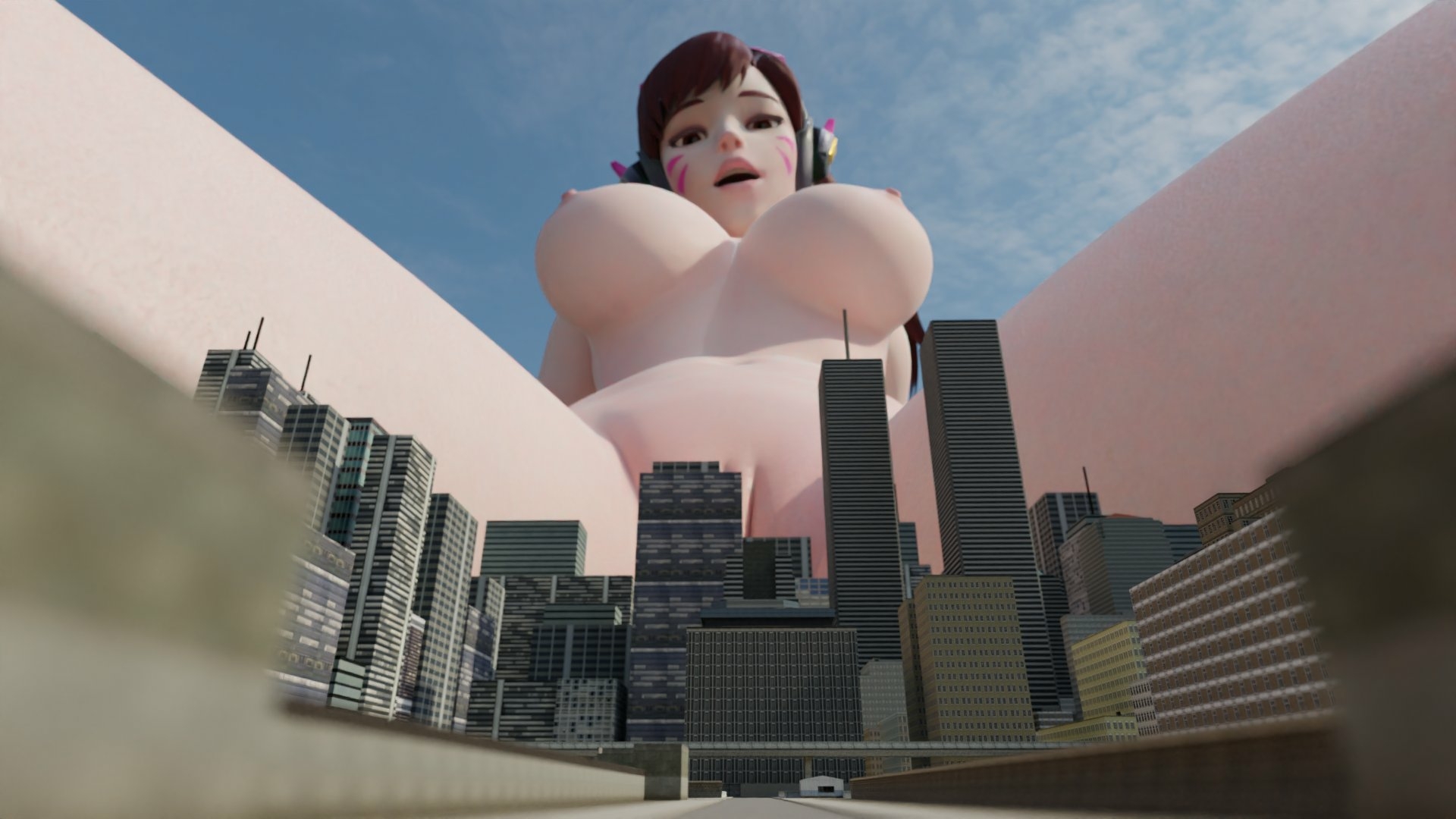 giant DVa Dva (overwatch) Overwatch Naked Fully Naked Panties Nipples Lingerie Boobs Big boobs Big Tits Ass Sexy Horny Face Horny 3d Porn 3