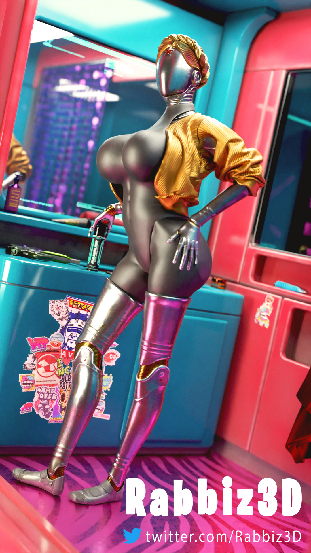 The ballet robot is really hot 😳 Atomic Heart Big Booty Big boobs