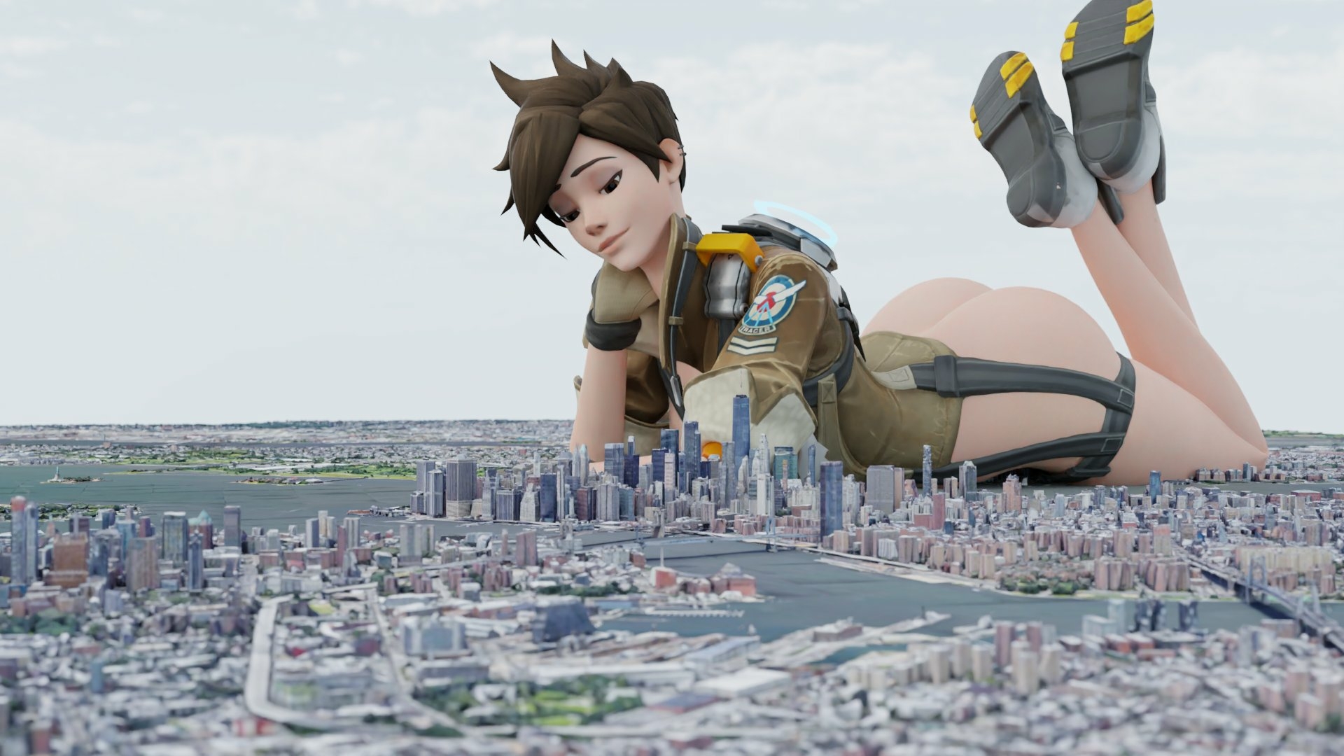 Finally have a good model for giga gts stuff :) Tracer Overwatch Pussy Lingerie Sexy Lingerie Nipples Big Ass Boobs Big boobs Big Tits Ass Sexy Horny Face Horny Giantess 3d Porn 2