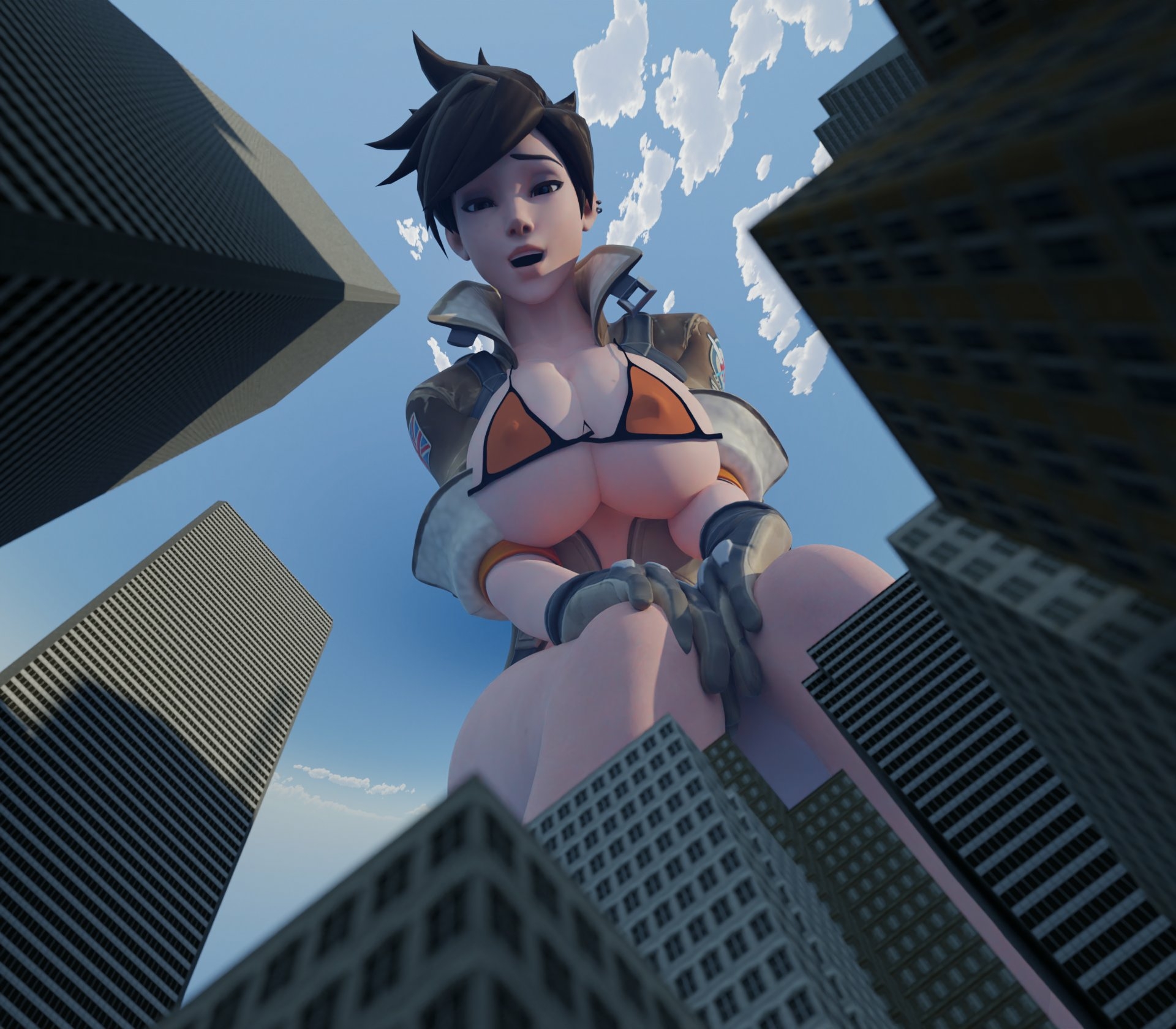 Extra Shots Tracer Overwatch Nipples Bikini Lingerie Sexy Lingerie Big Ass Boobs Big boobs Big Tits Ass Sexy Horny Face Horny Giantess 3d Porn