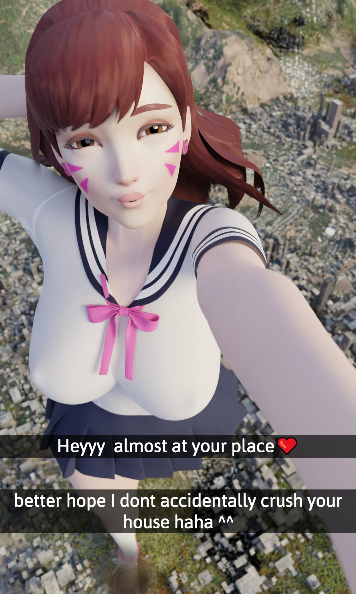 You get this sent to you  wyd? Dva (overwatch) Overwatch Boobs Big boobs Naked Big Ass Big Tits Ass Sexy Horny Face Horny Giantess 3d Porn