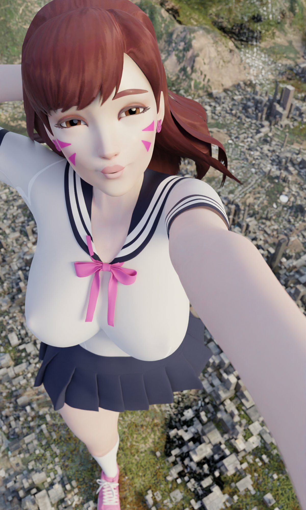 You get this sent to you  wyd? Dva (overwatch) Overwatch Boobs Big boobs Naked Big Ass Big Tits Ass Sexy Horny Face Horny Giantess 3d Porn 2