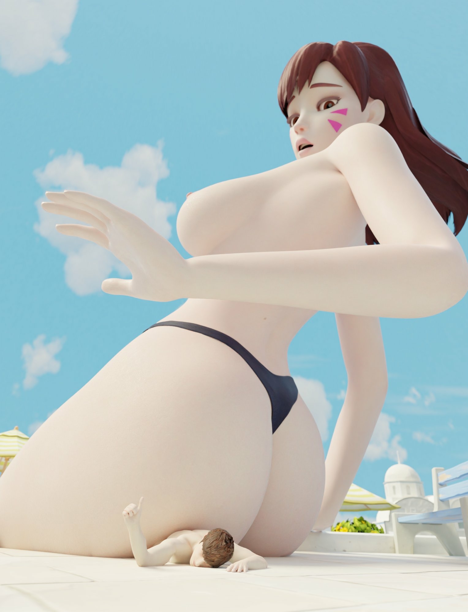 Sexy Dva Dva (overwatch) Overwatch Bikini Lingerie Boobs Big boobs Naked Big Ass Big Tits Ass Sexy Horny Face Horny Giantess 3d Porn 2