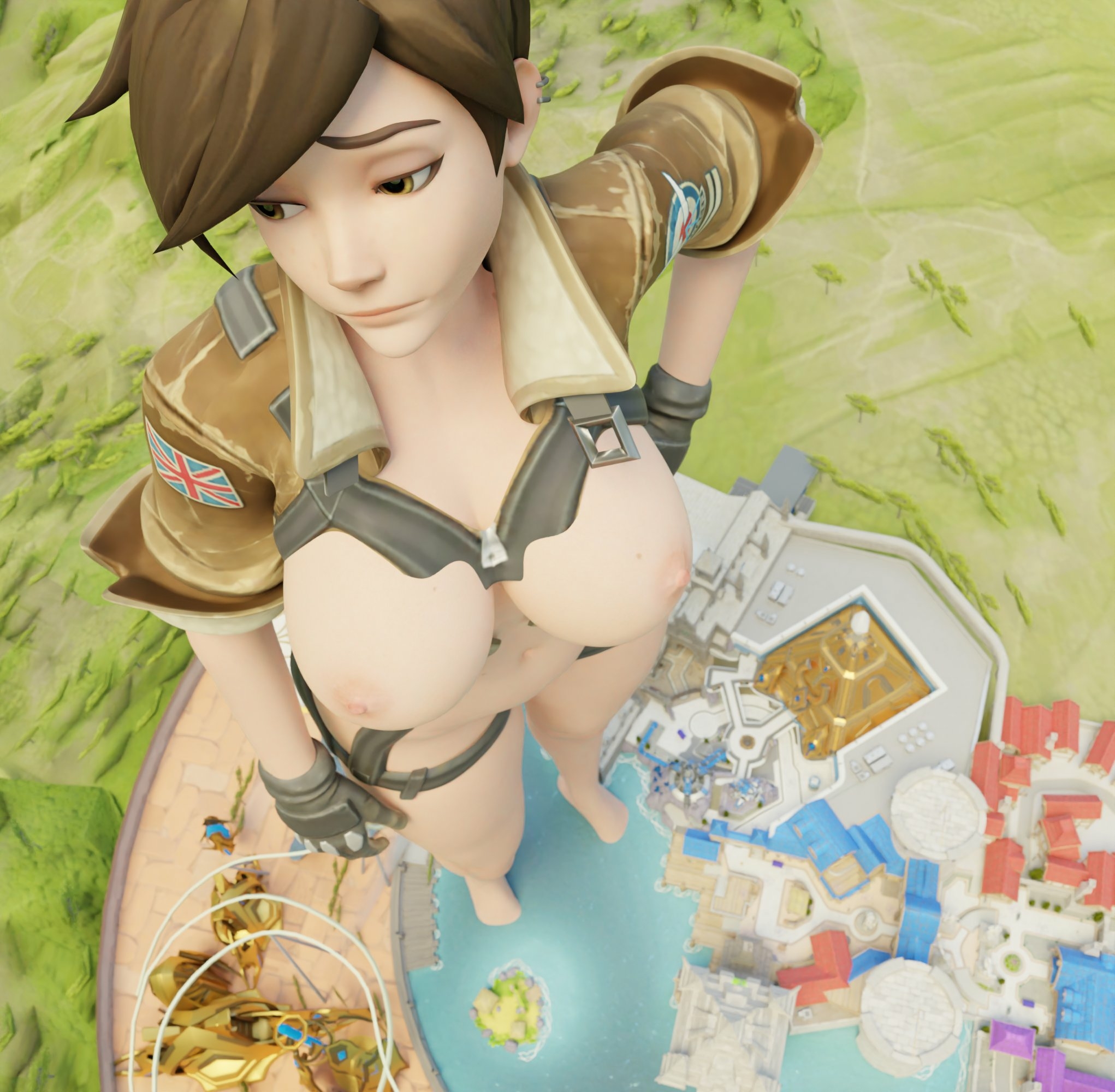 Tracer hot pose Tracer Overwatch Nipples Pussy Shaved Pussy Naked Lingerie Boobs Big boobs Big Ass Big Tits Ass Sexy Horny Face Horny Giantess 3d Porn 2