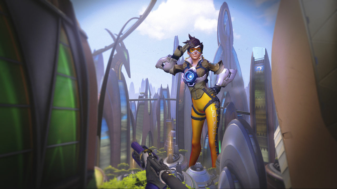 Tracer naked pose Tracer Overwatch Naked Fully Naked Nipples Boobs Big boobs Big Ass Big Tits Ass Sexy Horny Face Horny Giantess 3d Porn 2