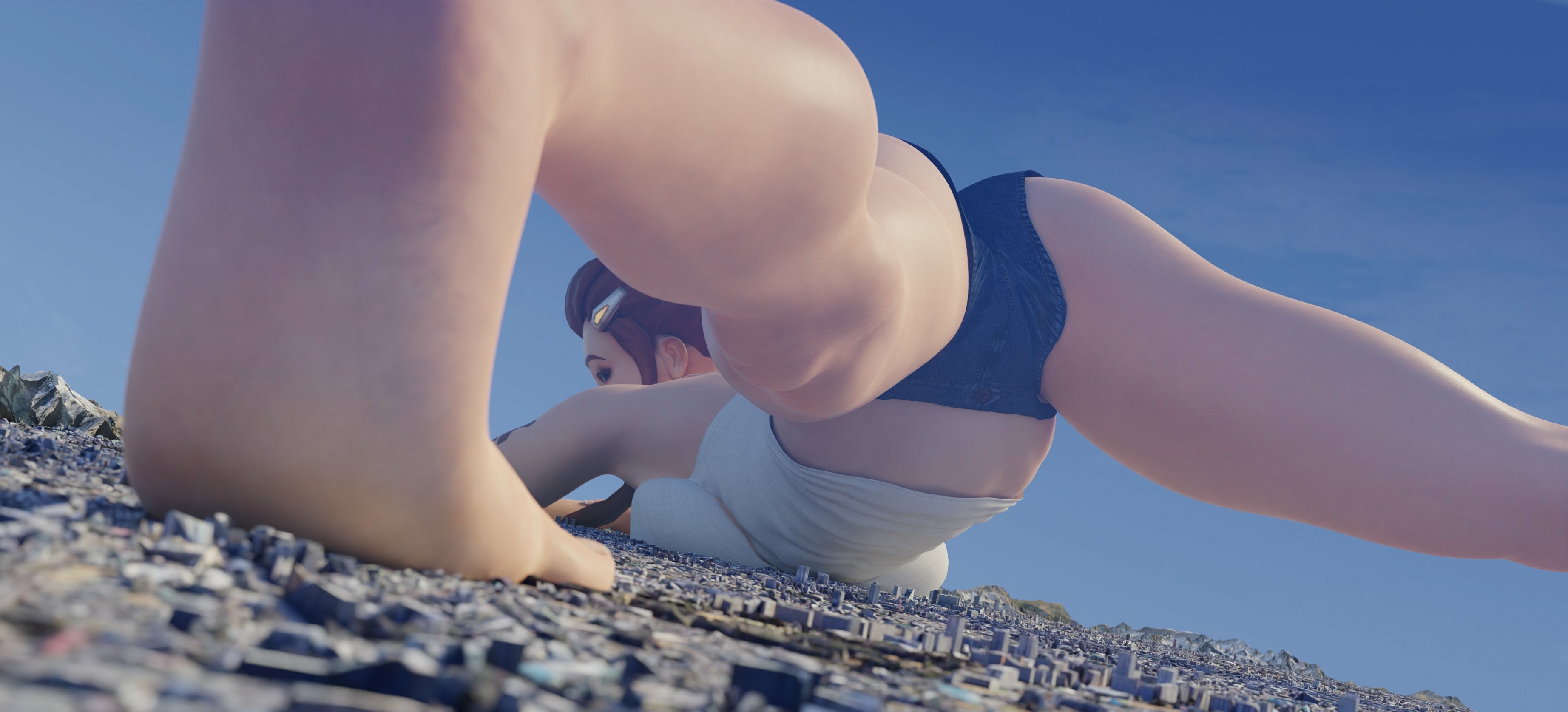 Brig Sequence (5/5) Brigitte Overwatch Back View Boobs Big boobs Big Ass Big Tits Ass Sexy Horny Face Horny Giantess 3d Porn