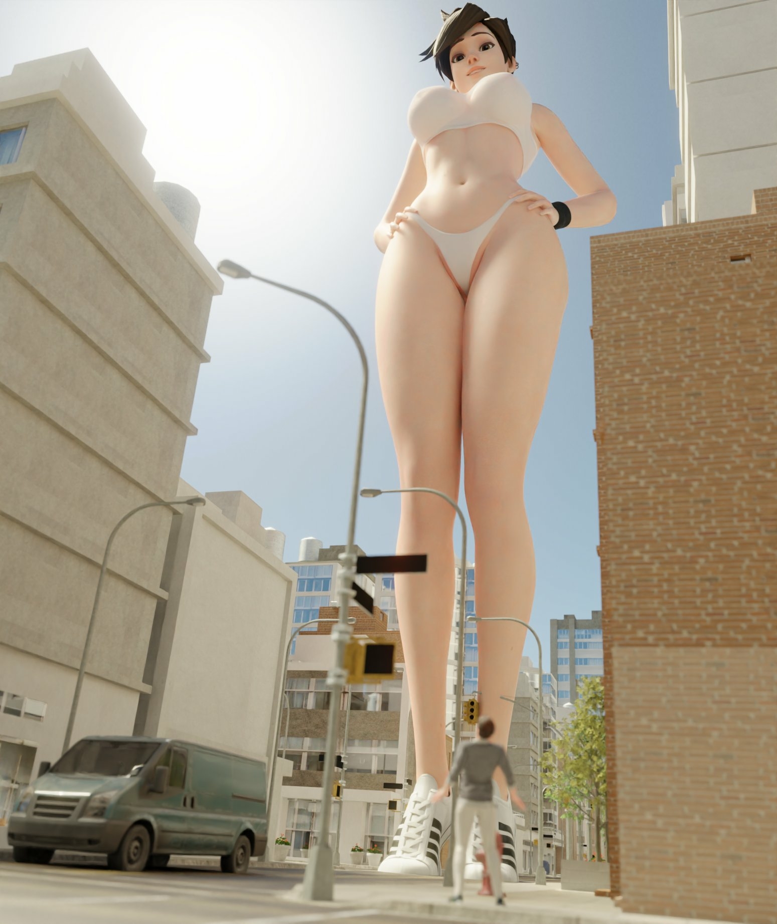 It s running time  including everyone in her way Tracer Overwatch Lingerie Bikini Boobs Big boobs Big Ass Big Tits Ass Sexy Horny Face Horny Giantess 3d Porn