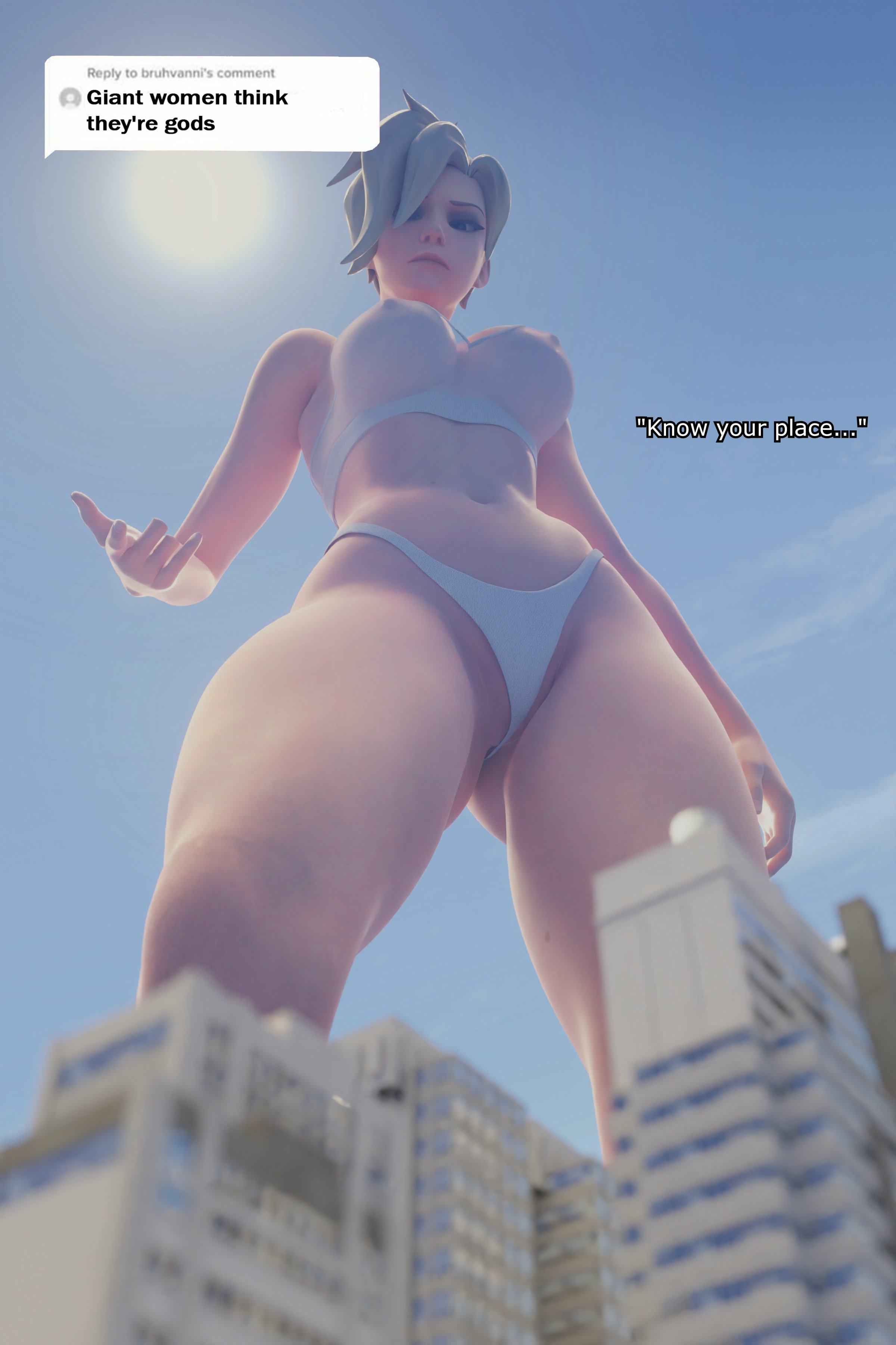 Dva and mercy cups Dva (overwatch) Mercy Overwatch Lingerie Sexy Lingerie Boobs Bikini Horny Face Ass Big Ass Sexy Horny Giantess 3d Porn 2