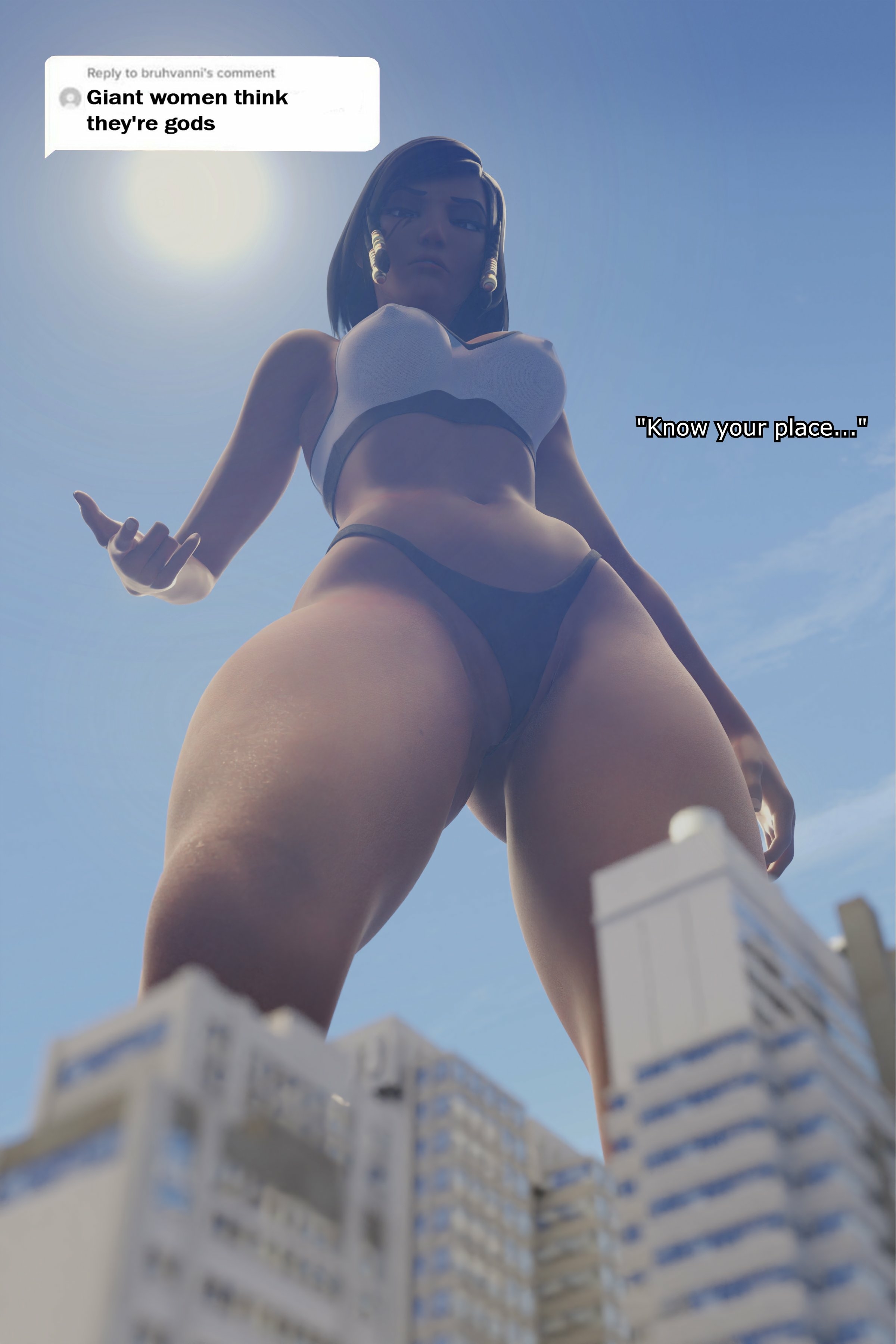Sombra and Pharah Pharah Sombra Overwatch Lingerie Sexy Lingerie Boobs Bikini Horny Face Ass Big Ass Sexy Horny Giantess 3d Porn