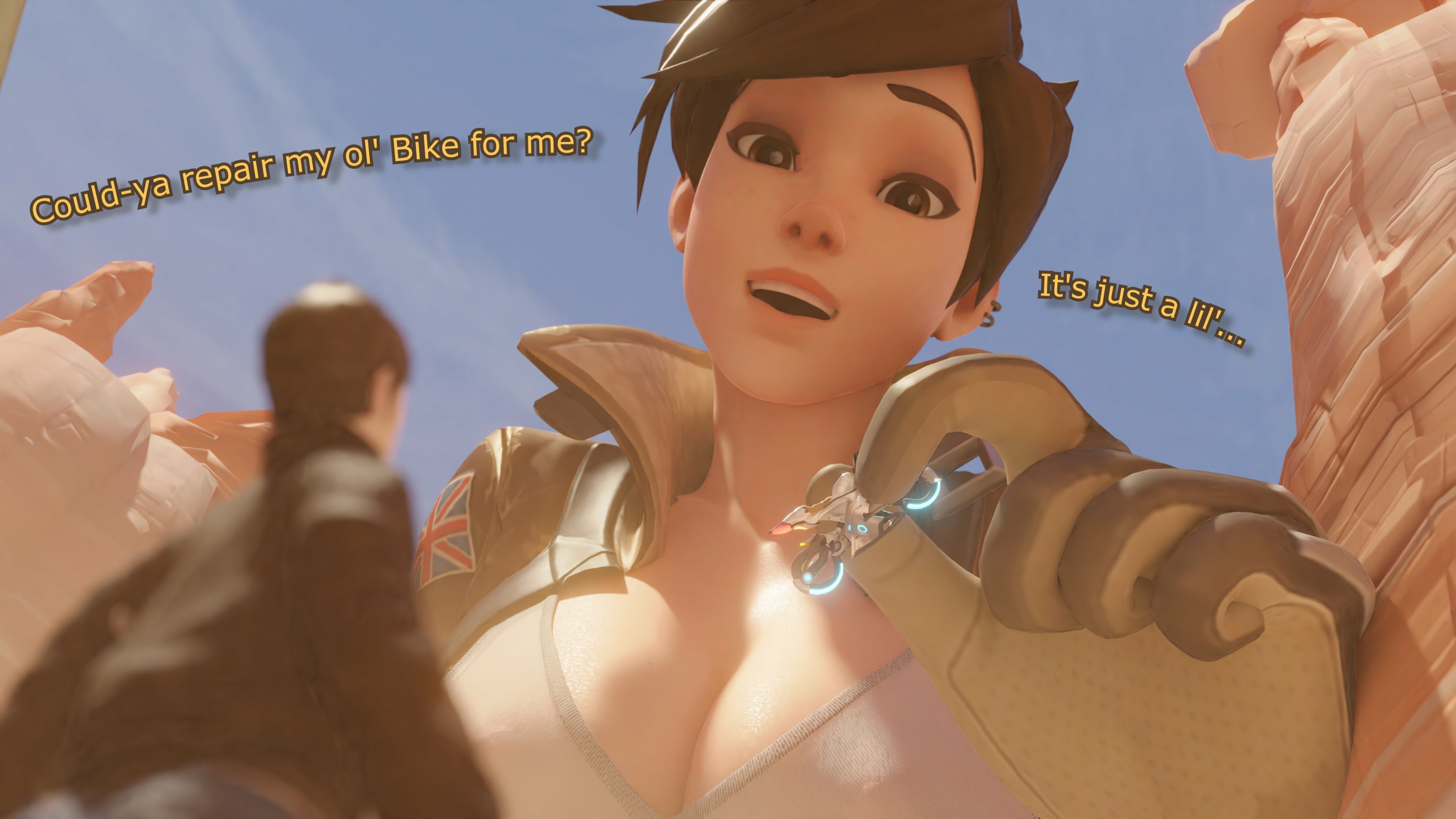 Smol Repairment Service 2 Tracer Overwatch Huge Boobs Sexy Lingerie Lingerie Boobs Bikini Horny Face Ass Big Ass Sexy Horny Giantess 3d Porn