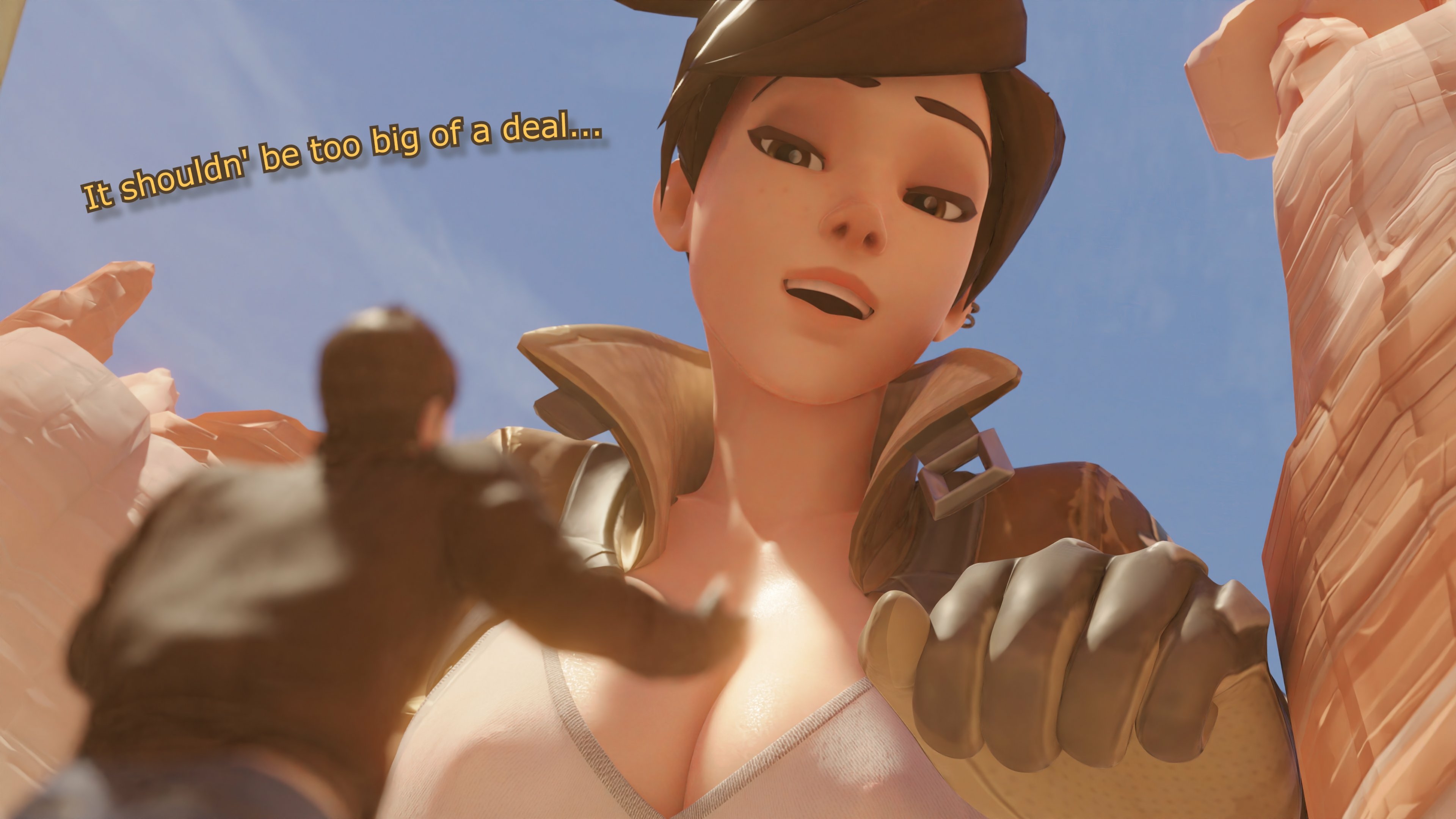 Smol Repairment Service 4 Tracer Overwatch Huge Boobs Sexy Lingerie Lingerie Boobs Bikini Horny Face Ass Big Ass Sexy Horny Giantess 3d Porn