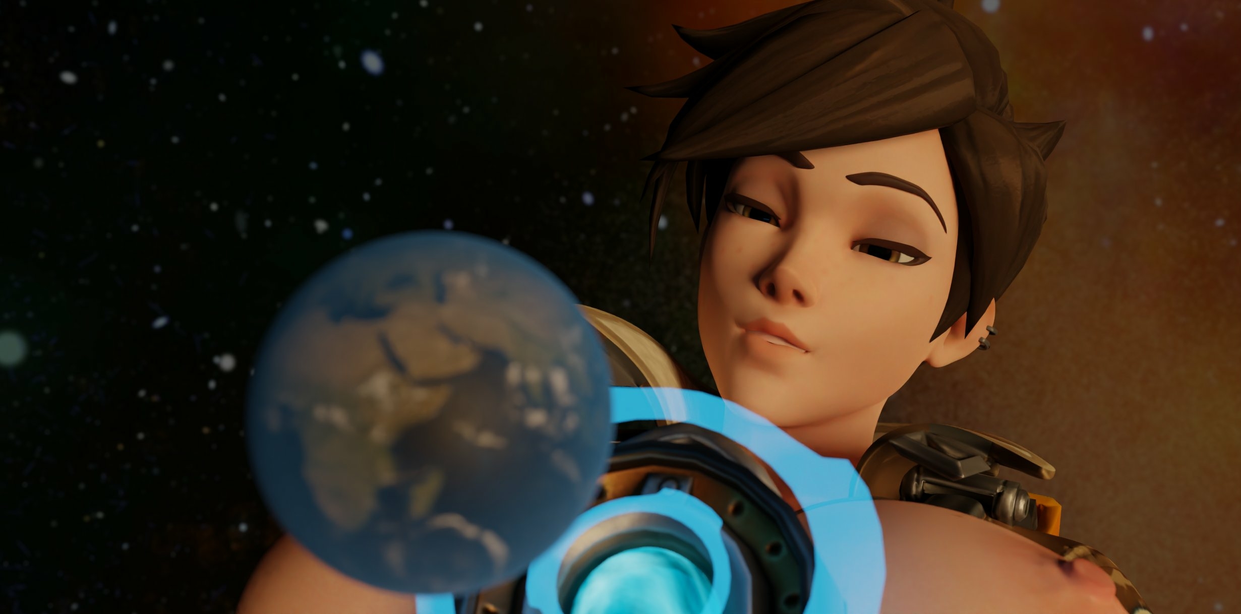 Should I try to do more planet sized stuff? Tracer Overwatch Nipples Pink Nipples Pussy Shaved Pussy Bikini Horny Face Ass Big Ass Sexy Horny Giantess 3d Porn