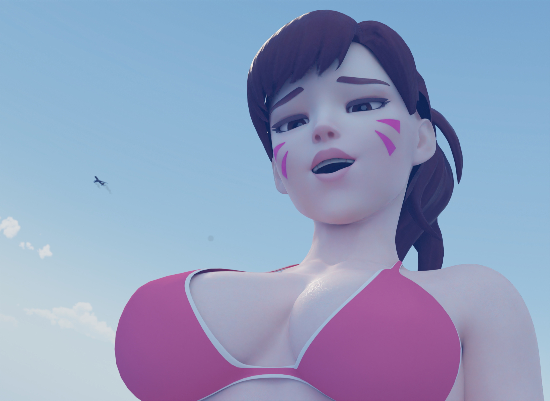 Dva top Dva (overwatch) Overwatch Bikini Lingerie Sexy Lingerie Nipples Horny Face Ass Big Ass Sexy Horny Giantess 3d Porn