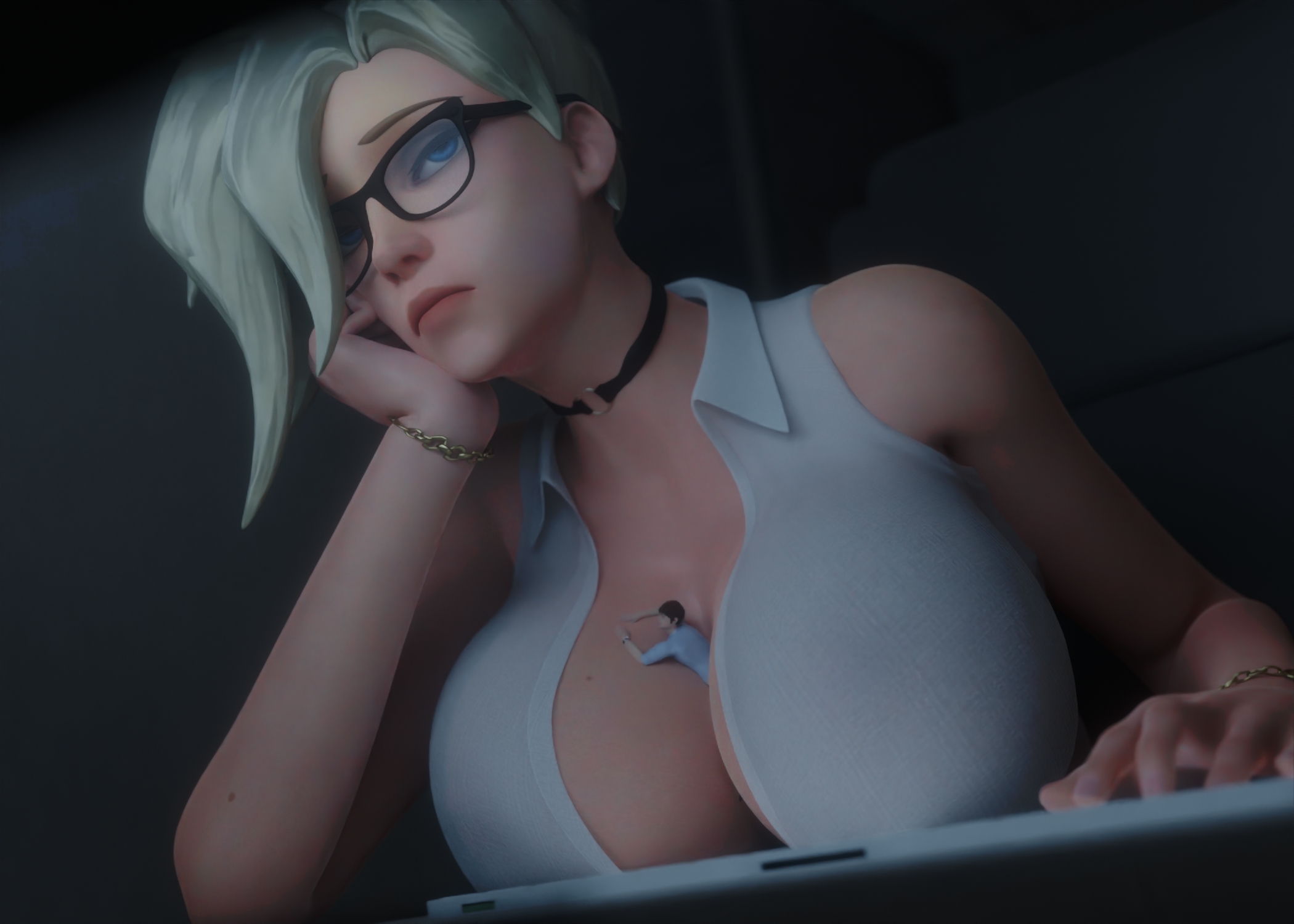 Tired mercy Mercy Overwatch Boobs Big boobs Sexy Horny Face Big Ass Horny Giantess 3d Porn 2
