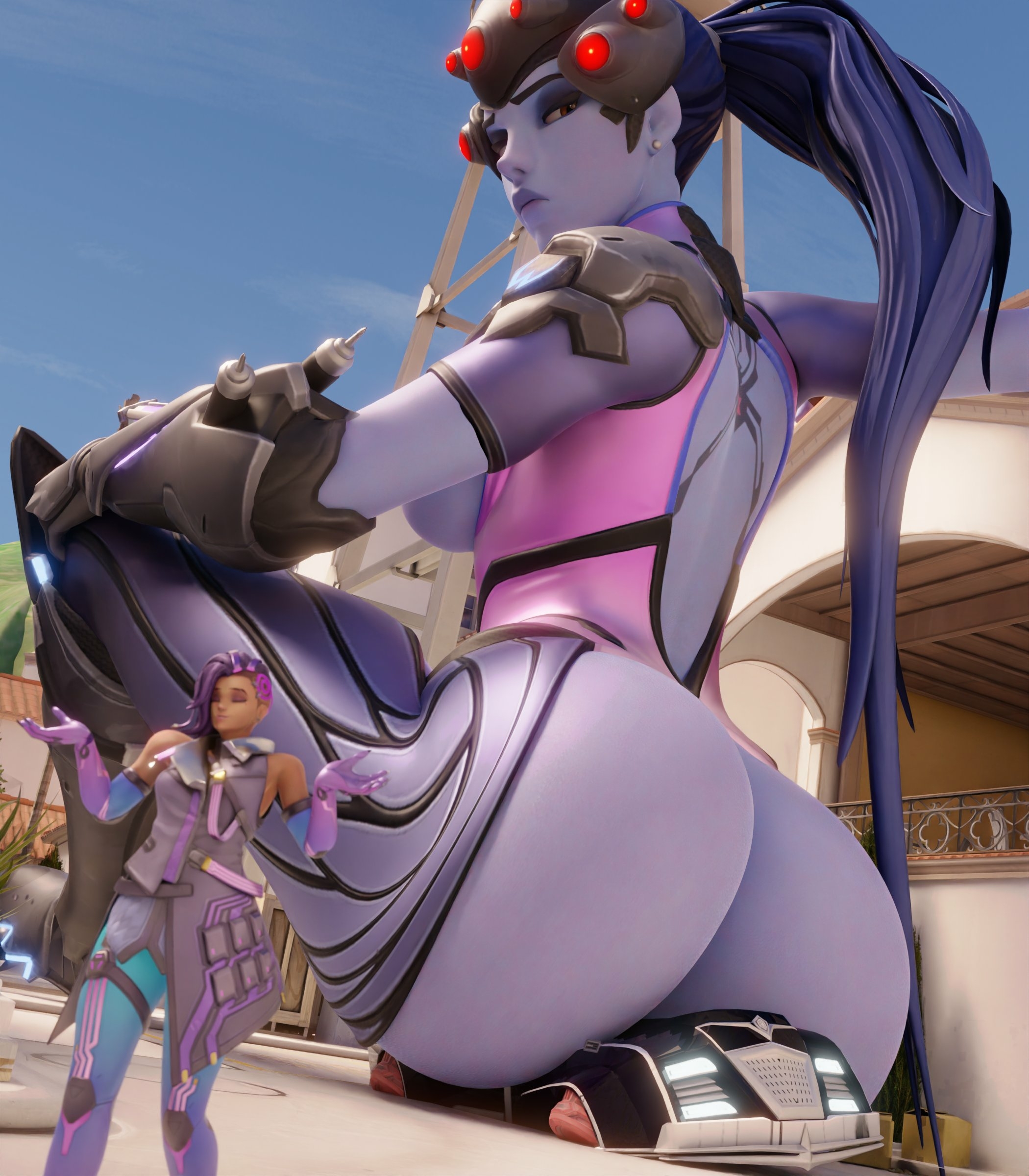 I told you that when I help you with your close range and contest problems  that it would end up beeing in MY favour🤷‍♀ Widowmaker Sombra Overwatch Back View Boobs Big boobs Sexy Horny Face Big Ass Horny Giantess 3d Porn