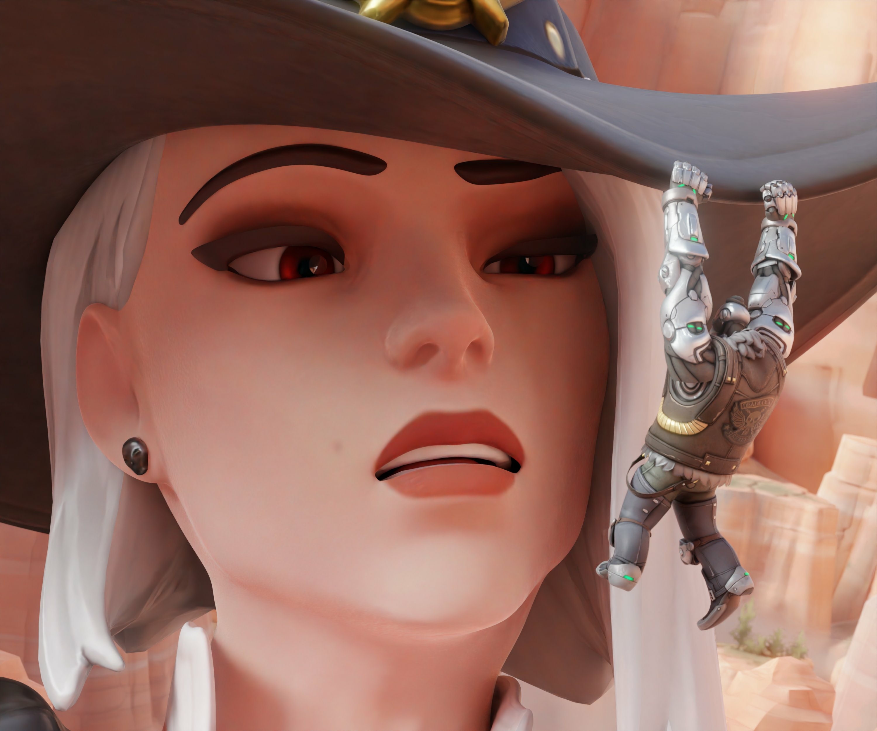  Where could Bob be this tim-  Oh  there you are  how did you even get up ther-   Ashe Overwatch Sexy Horny Face Big Ass Horny Giantess 3d Porn 2