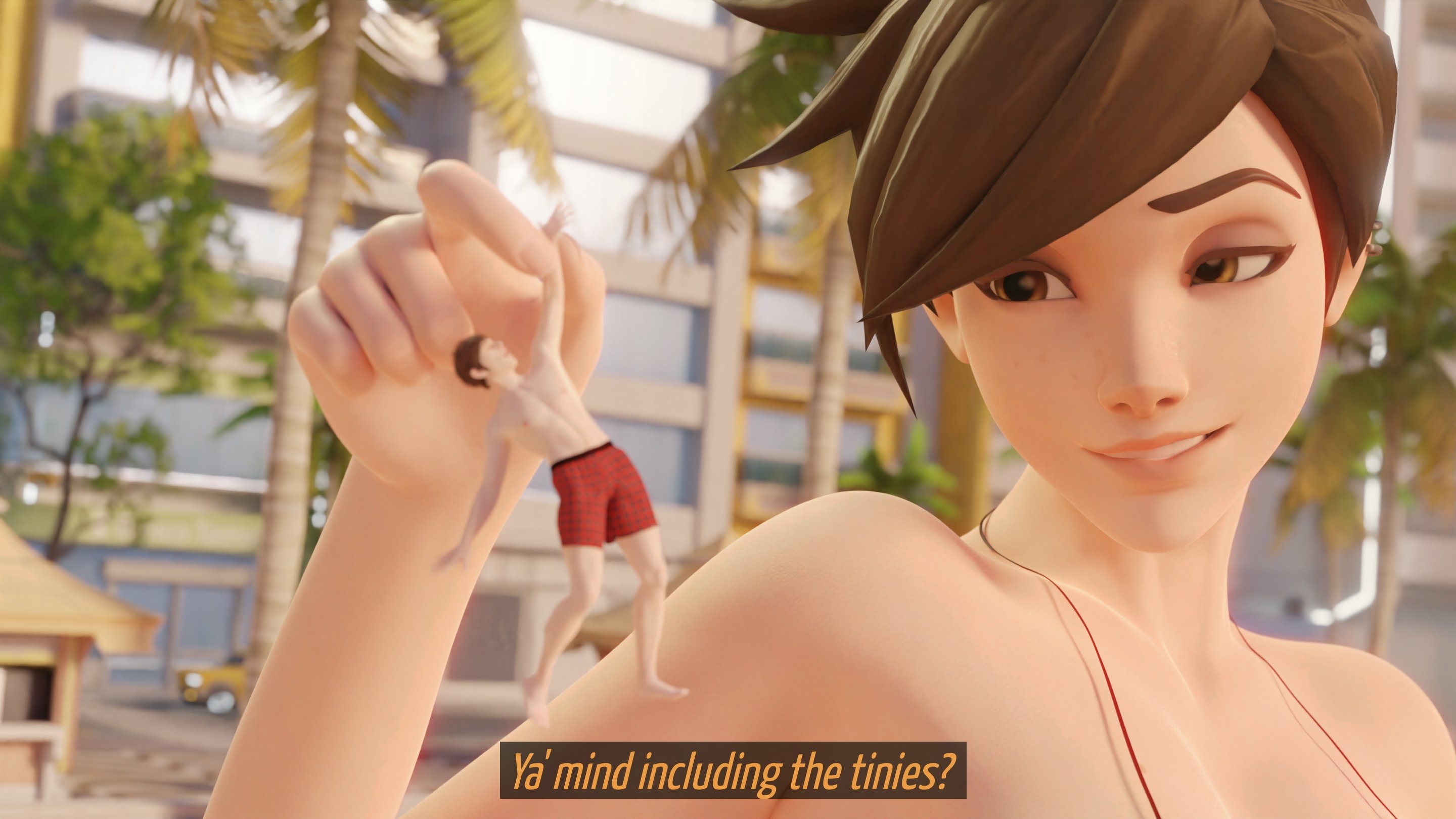  Including the tinies  Tracer Overwatch Boobs Big boobs Ass Sexy Horny Face Big Ass Horny Giantess 3d Porn