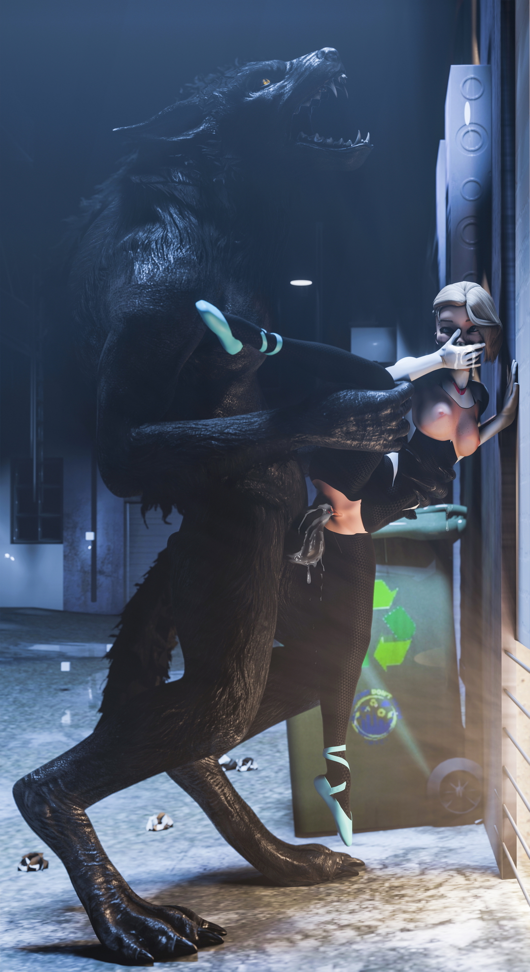 Gwen x Werewolf Gwen Stacy Spider gwen Werewolf Vaginal 5