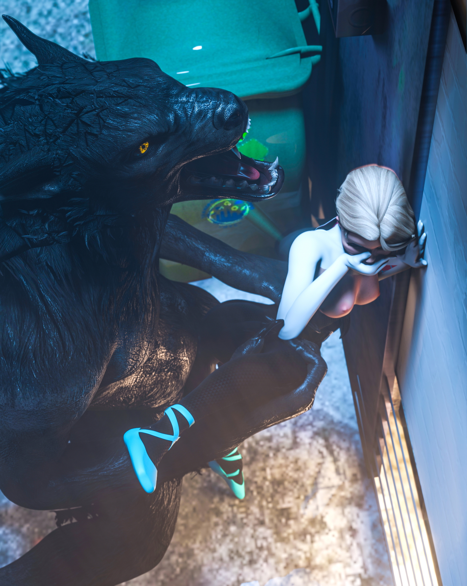 Gwen x Werewolf Gwen Stacy Spider gwen Werewolf Vaginal 6