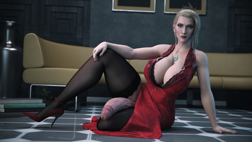 scarlet Scarlet (final Fantasy Vii) Final Fantasy Big boobs Ass Futanari Futa Futa On Female Big Dick Dick Dickgirl Sexy Horny Face Horny 3d Porn