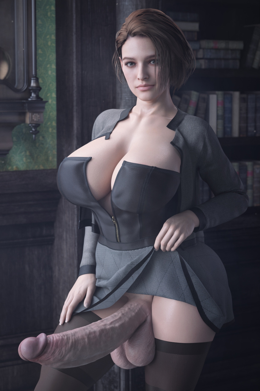 hot jill Jill Valentine Resident Evil Big boobs Ass Futanari Futa Futa On Female Big Dick Dick Dickgirl Sexy Horny Face Horny 3d Porn