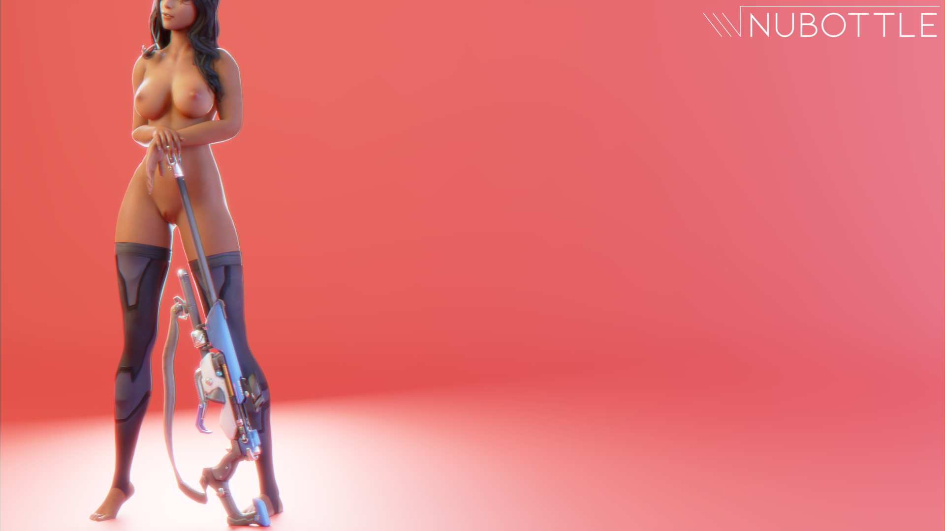 Ana Naked Wallpaper Ana (Overwatch) Overwatch Half Naked Naked Big Tits Hot Pose