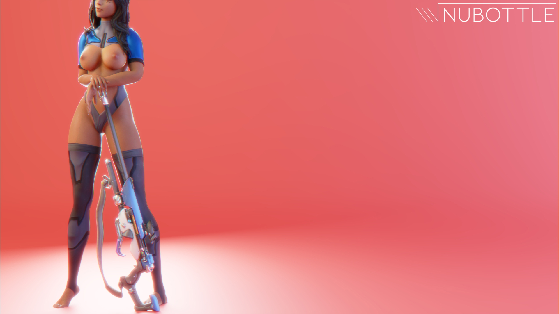 Ana Naked Wallpaper Ana (Overwatch) Overwatch Half Naked Naked Big Tits Hot Pose 2