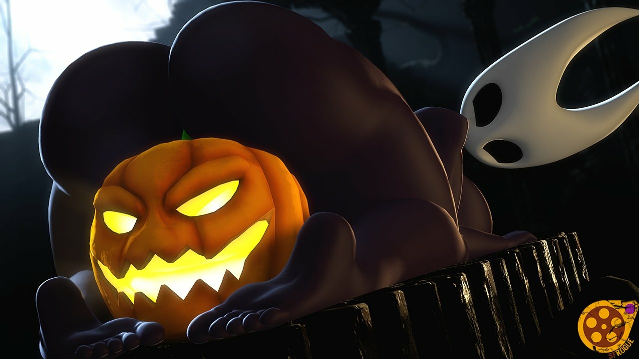 Hornet s Halloween Suprise  Do you like my pumpkin?  Hornet Hollow Knight Back View Ass Big Ass Sexy Horny Face Horny 3d Porn