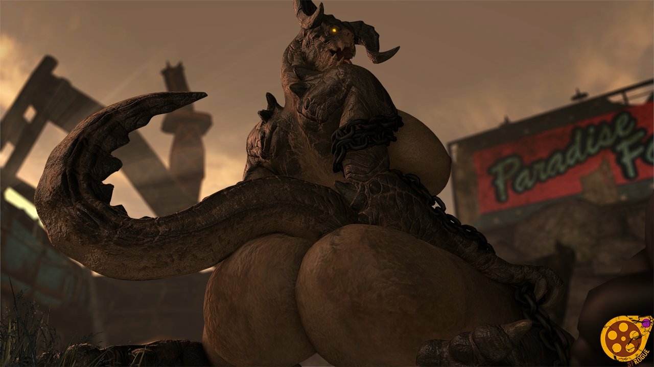 Domclaw s Return 2  She loves to tease her prey... Deathclaw Fallout Boobs Big boobs Nipples Back View Ass Naked Big Ass Sexy Horny Face Horny 3d Porn