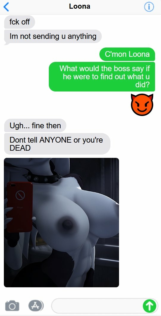 Loona Blackmailed Just another common thing in Hell... Loona Helluva Boss Nipples Ass Boobs Big boobs Big Ass Sexy Horny Face Horny 3d Porn