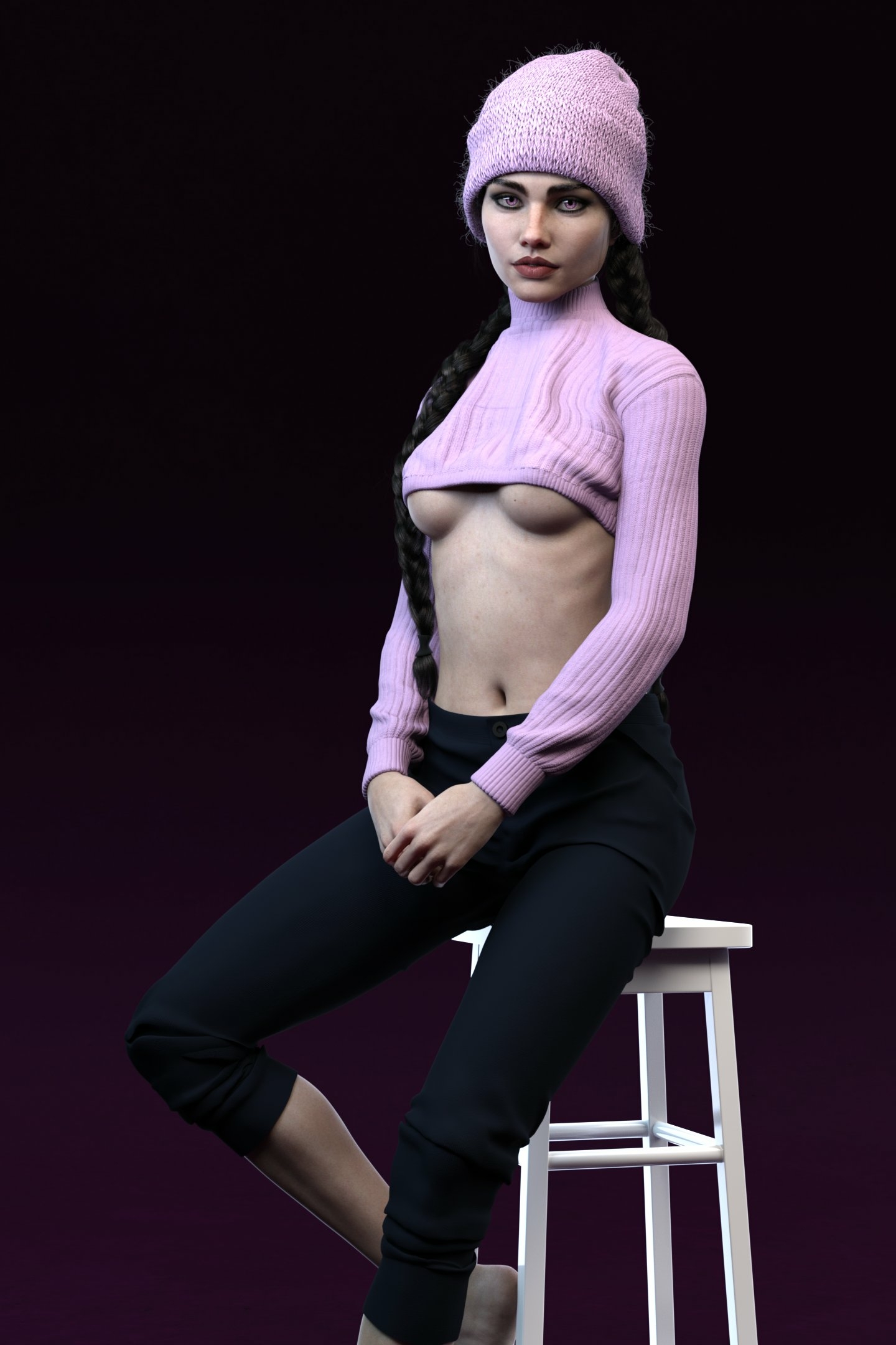 Calm before the lewds.  Original Character Bikini Sexy Naked Horny Face Horny 3d Porn Boobs Big boobs Ass