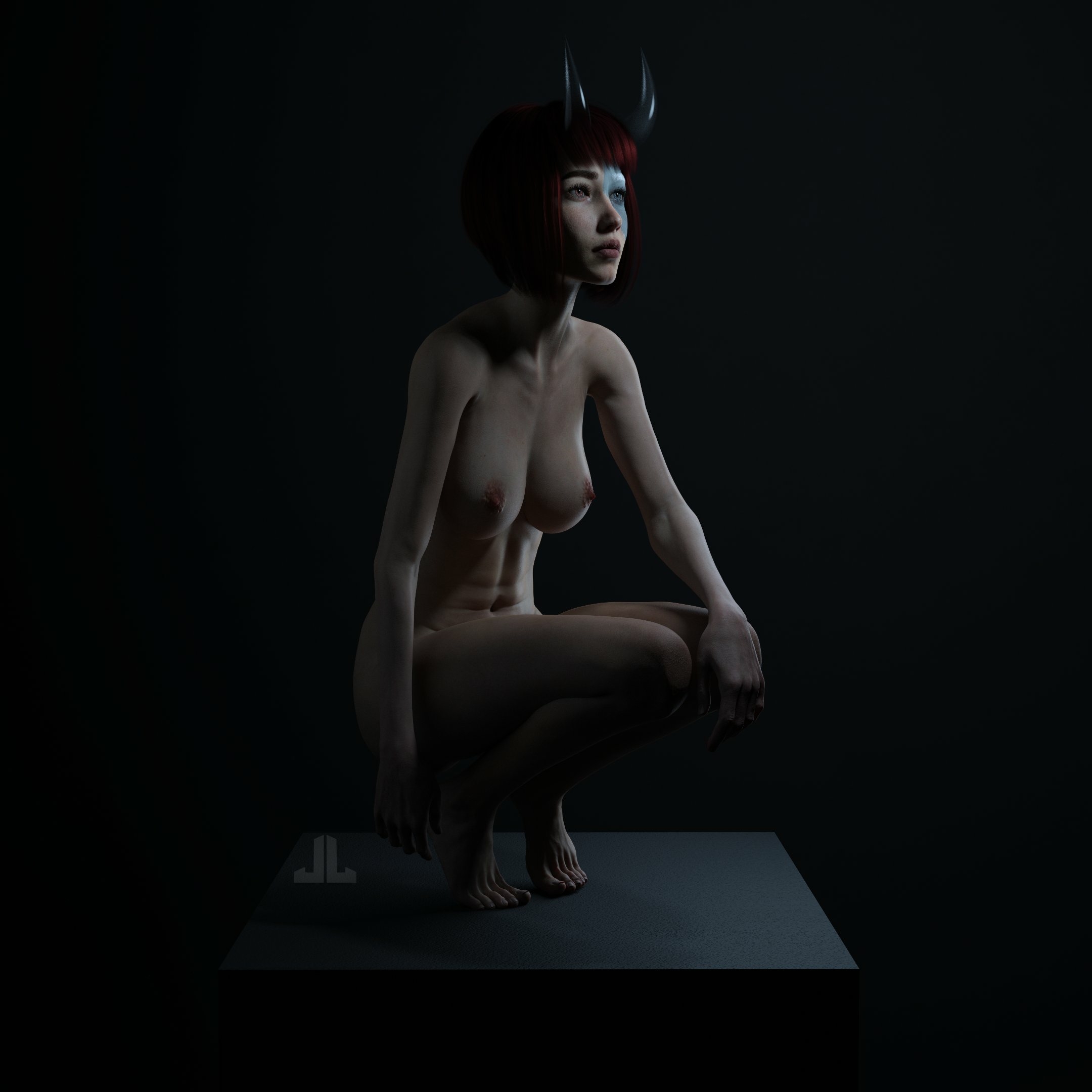 some artsy stuff with the girl before I unveil the fruits of the labor!  Original Character Nipples Pink Nipples Fully Naked Naked Boobs Tits Sexy Horny 3d Porn 2