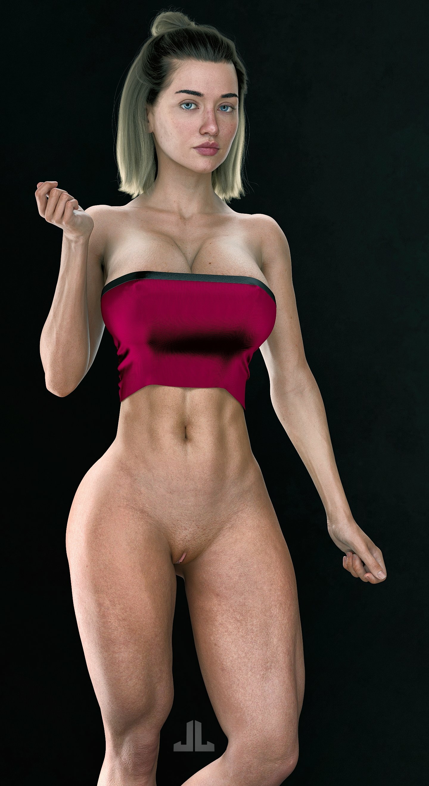 Also stronk.  Original Character Fully Naked Pussy Nipples Pink Nipples Naked Half Naked Boobs Tits Sexy Horny 3d Porn