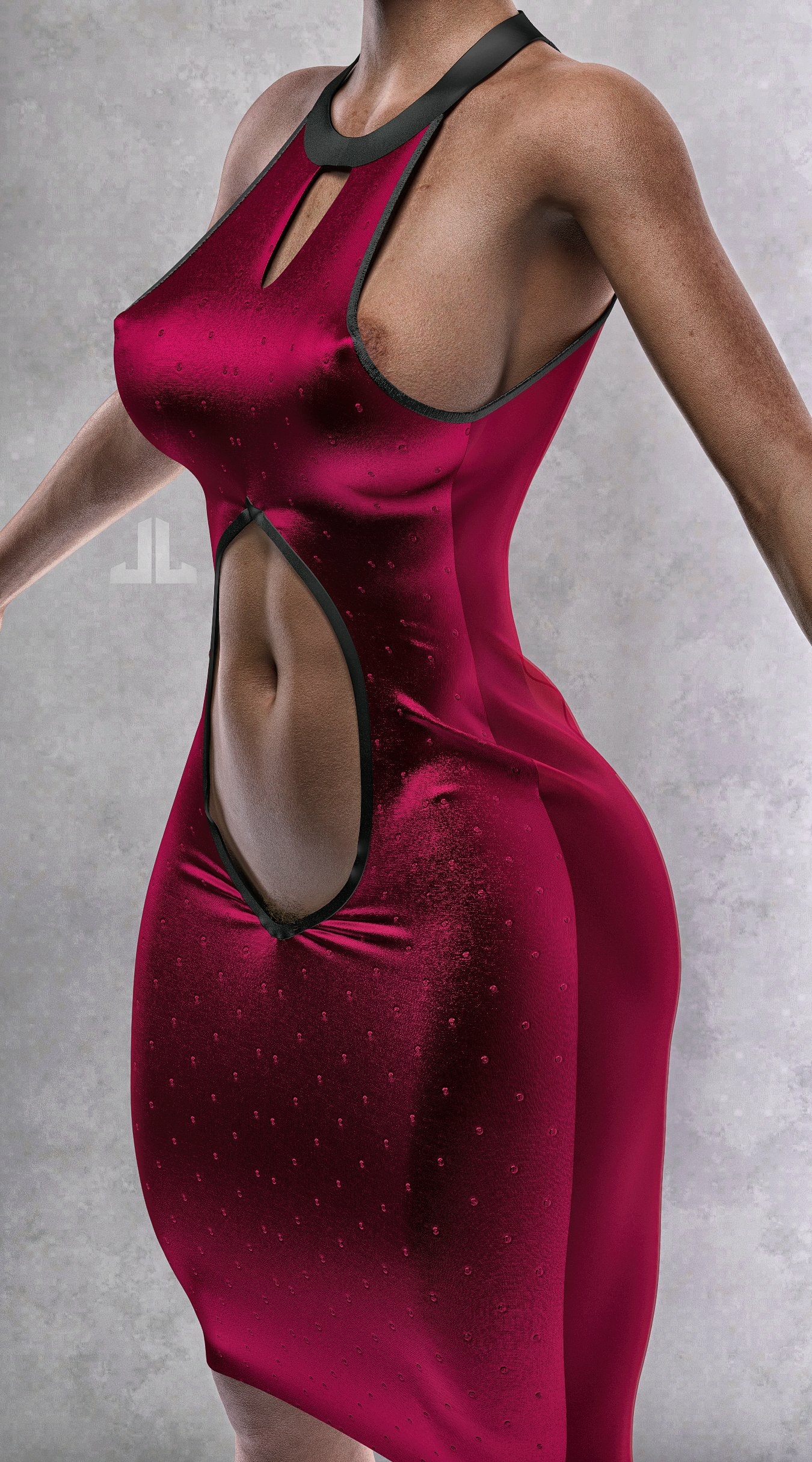 Fiddling with making and texturing clothes  Original Character Half Naked Boobs Tits Sexy Horny 3d Porn
