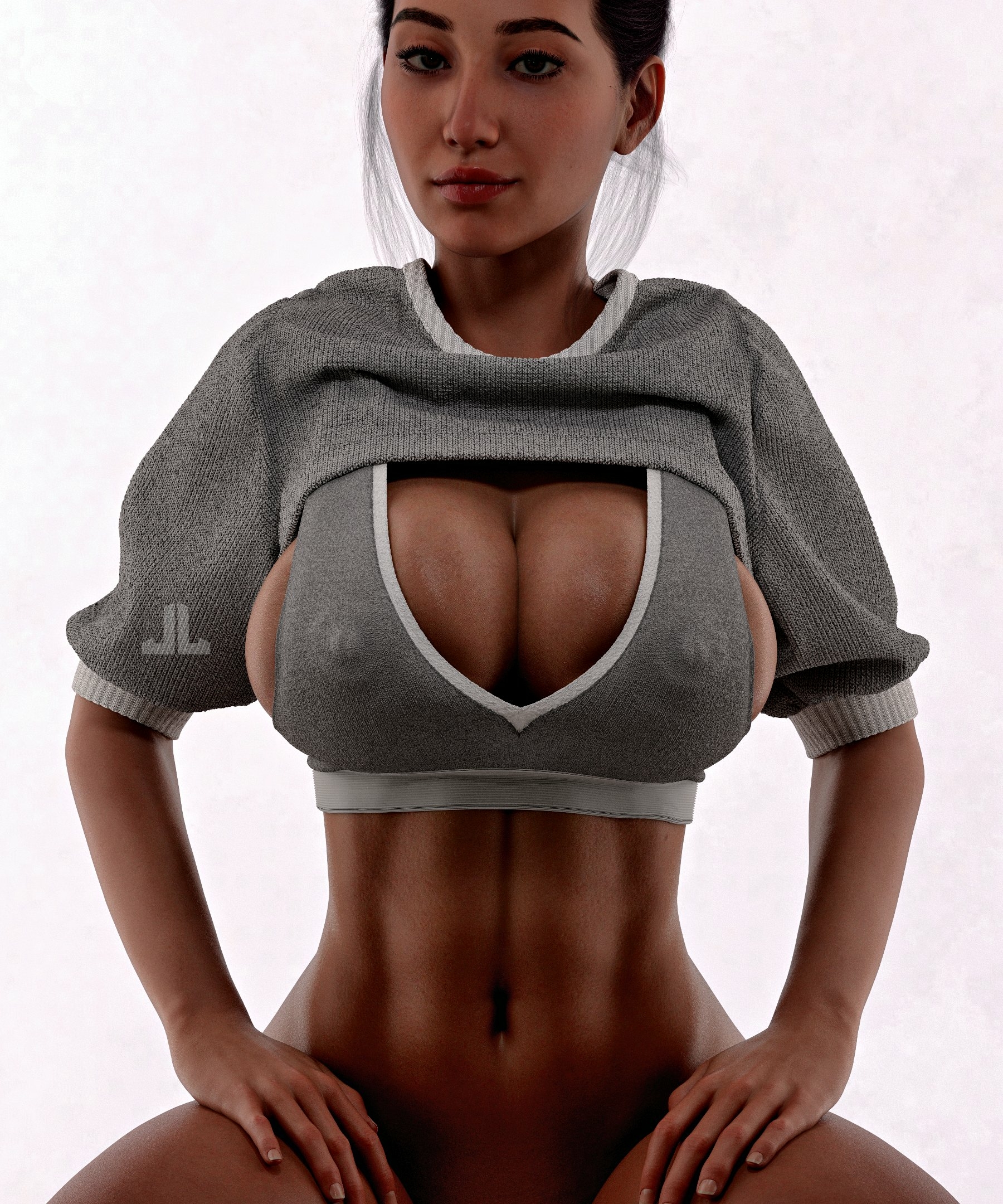 Sexy lewd  Original Character Bikini Lingerie Boobs Big boobs Ass Naked Half Naked Tits Sexy Horny 3d Porn